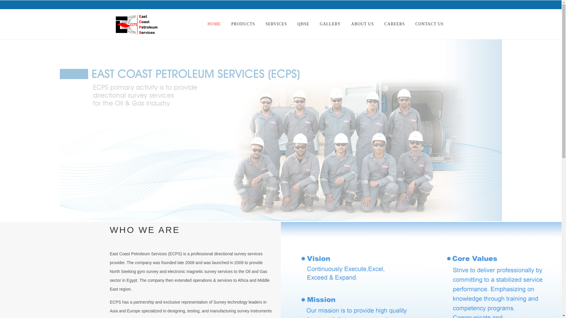 website screenshot of https://ecpserv.com/