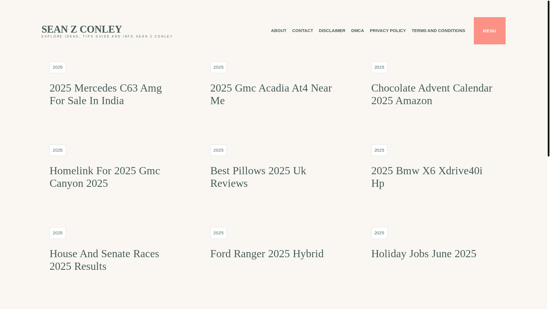 website screenshot of https://seanzconley.pages.dev/