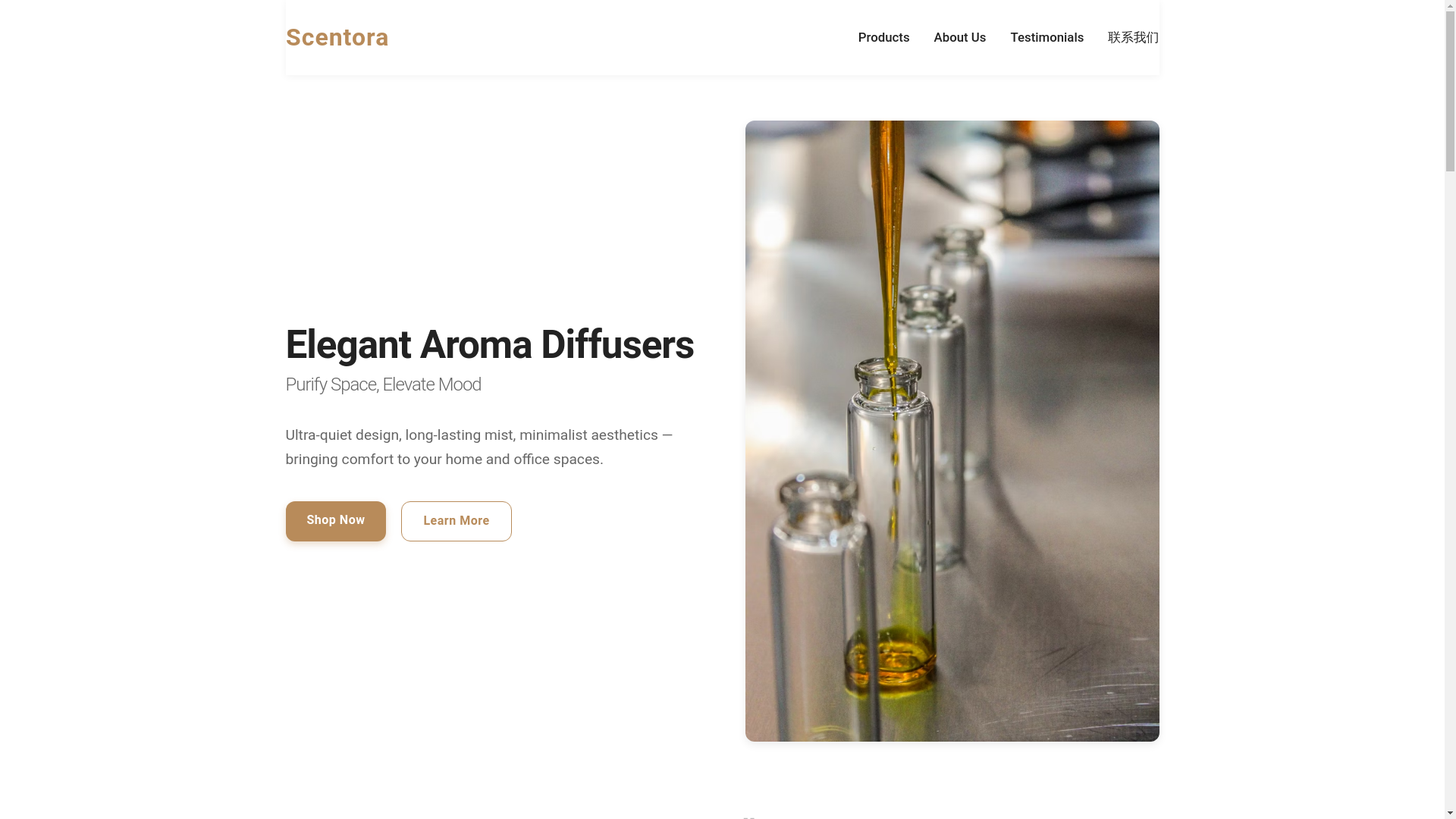website screenshot of https://scentora.pages.dev/