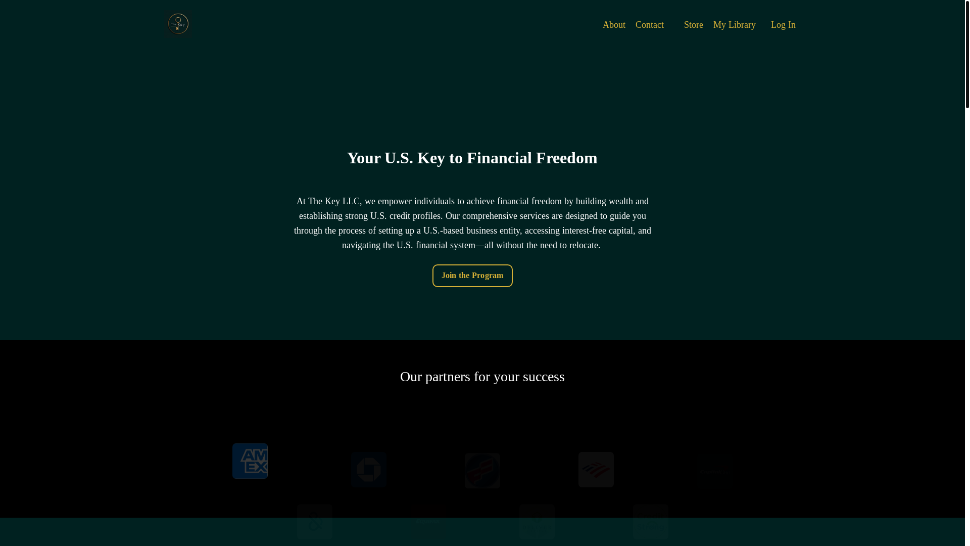 website screenshot of https://thekey-llc.com/