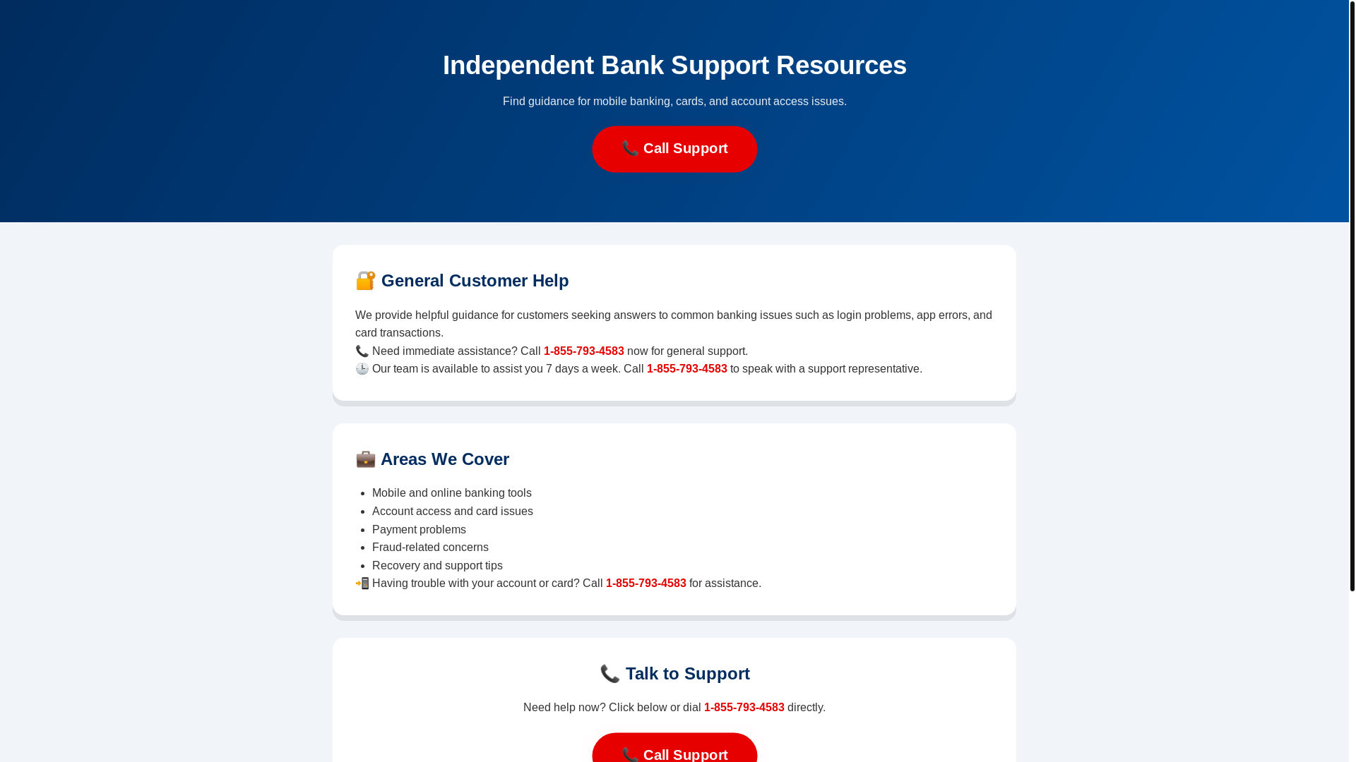 website screenshot of https://bank-of-america-contact-assistance.pages.dev/