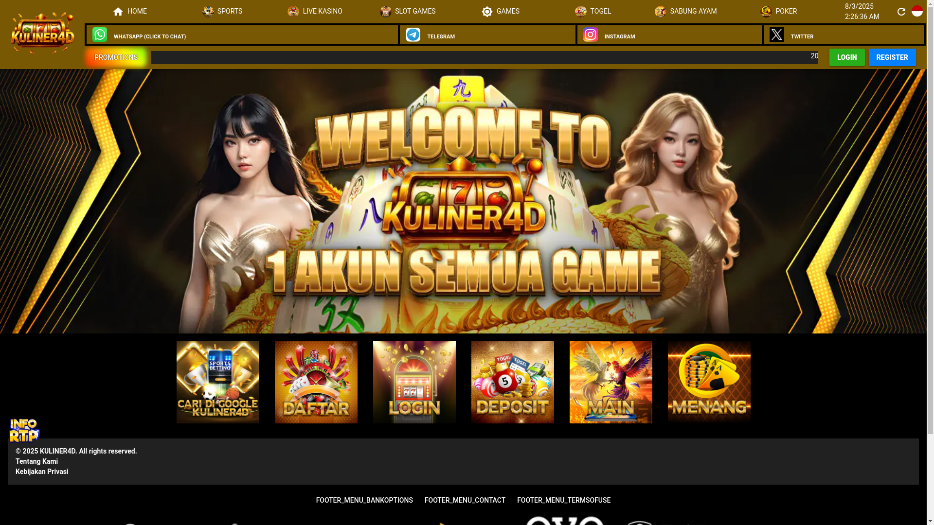 website screenshot of https://kulinerjuara.xyz/