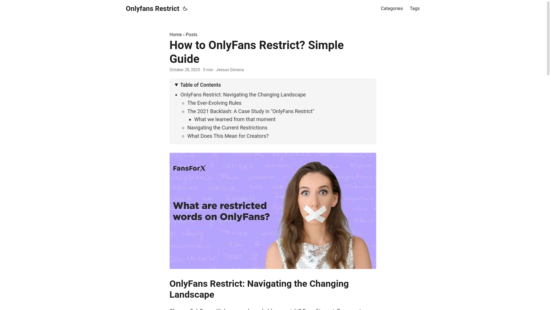 website screenshot of https://onlyfans-restrict.pages.dev/