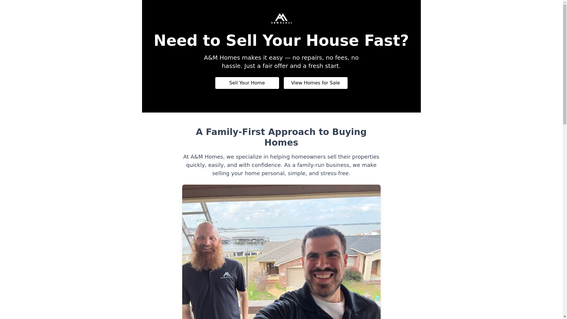 website screenshot of https://amhomes-website.pages.dev/