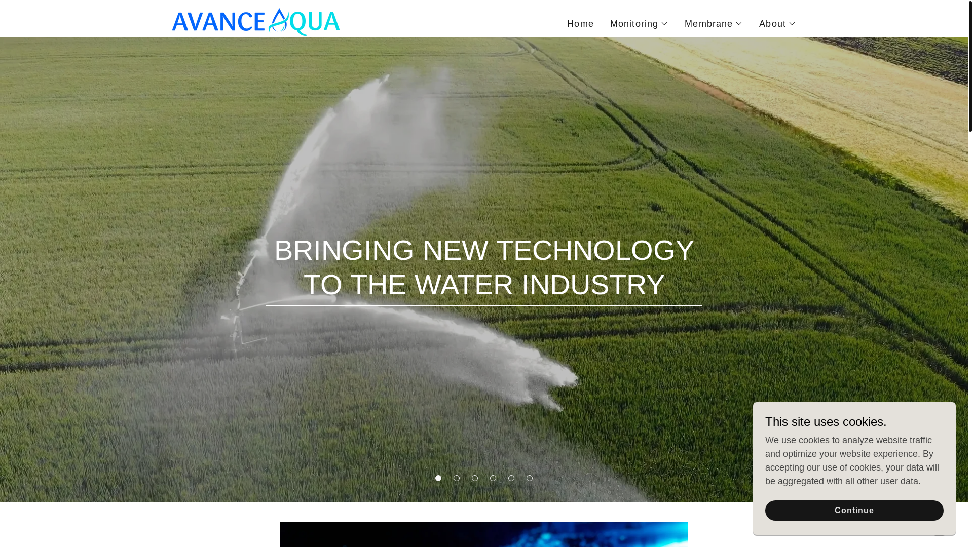 website screenshot of https://avanceaqua.co.uk/