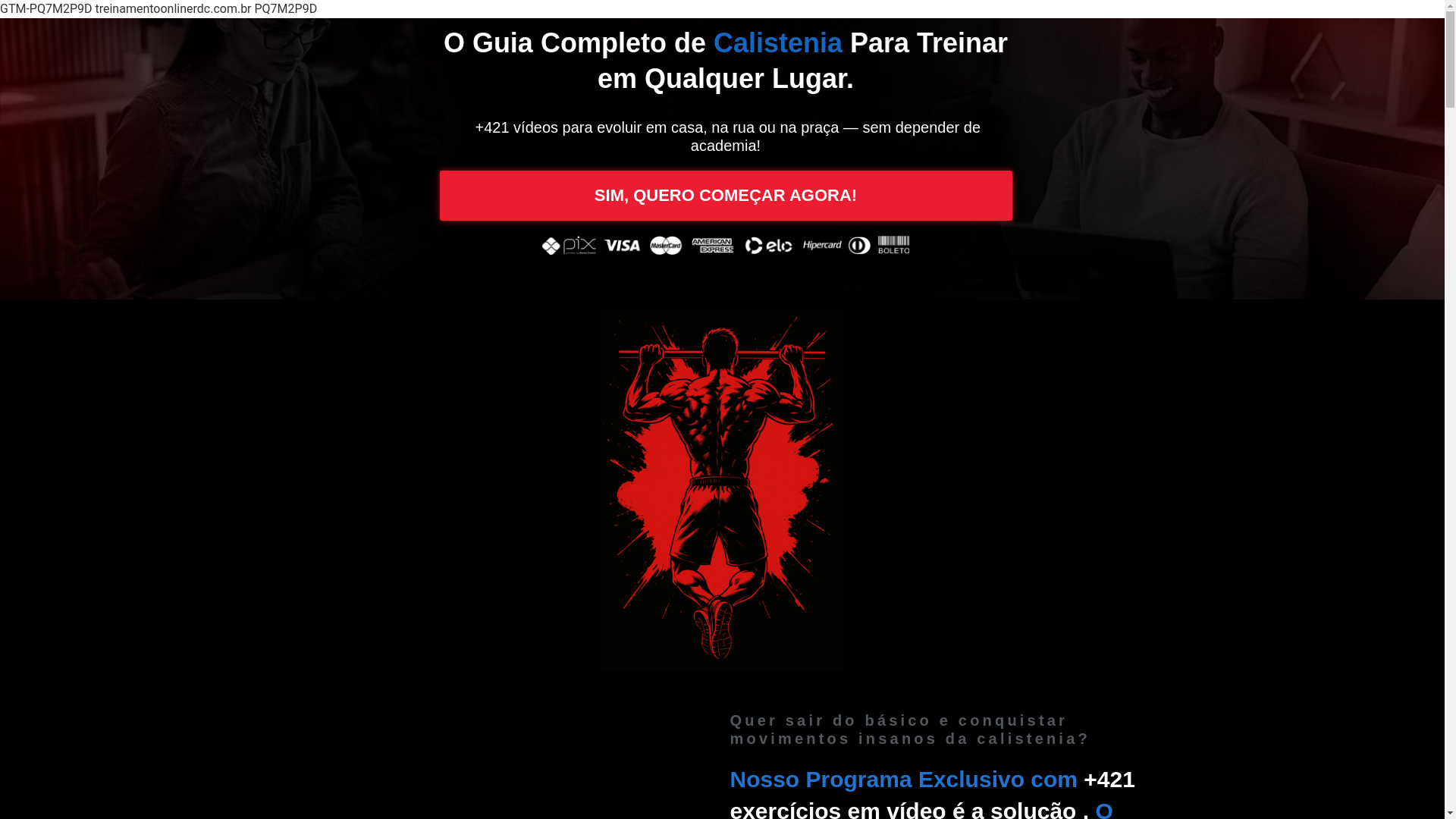 website screenshot of https://calisteniaemcasa.shop/
