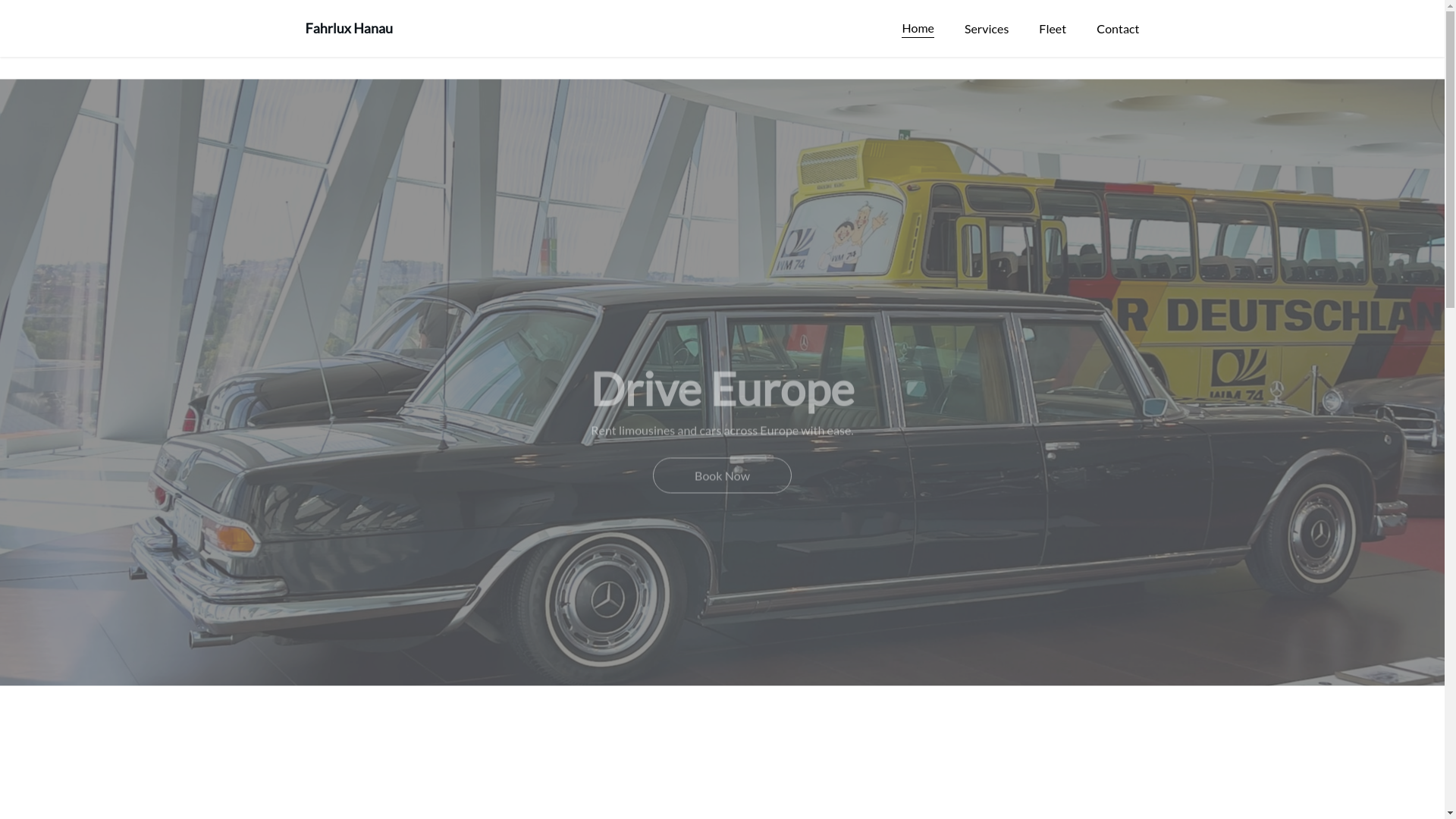 website screenshot of https://fahrlux-hanau.de/