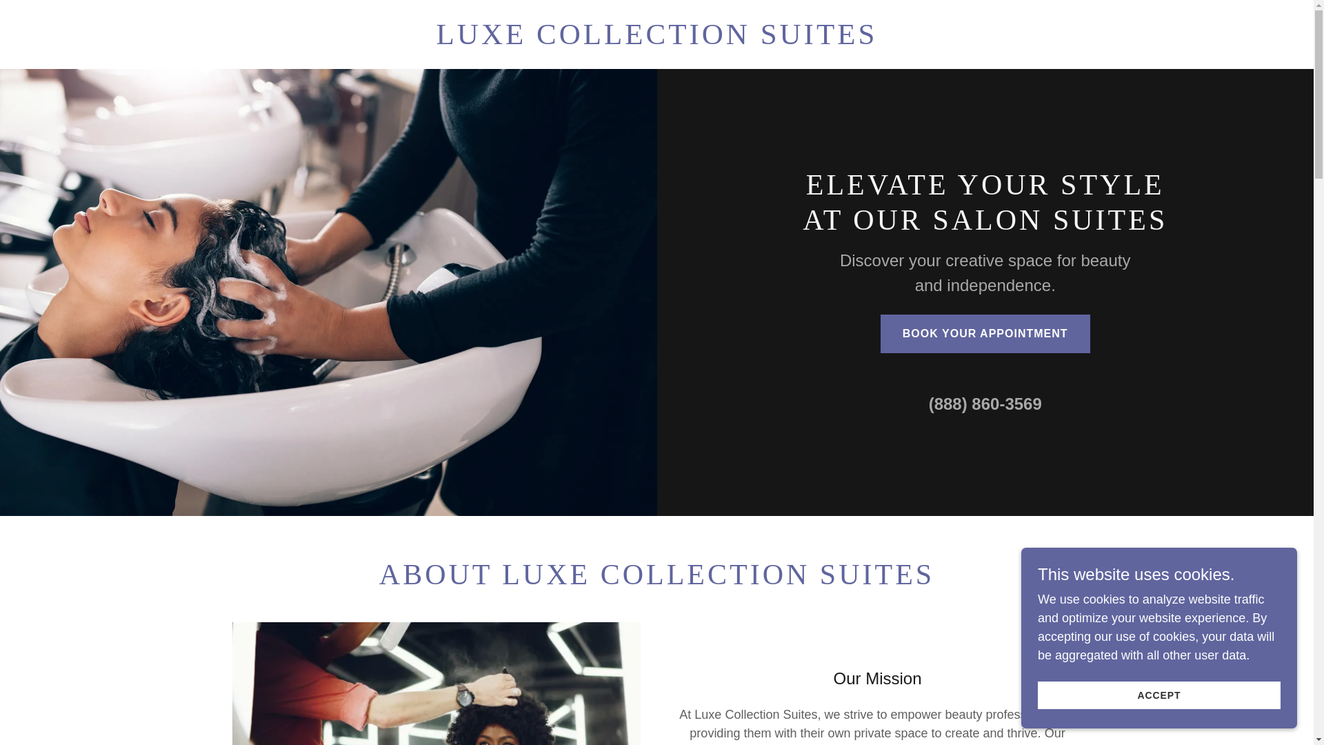 website screenshot of https://luxecollectionsuites.com/
