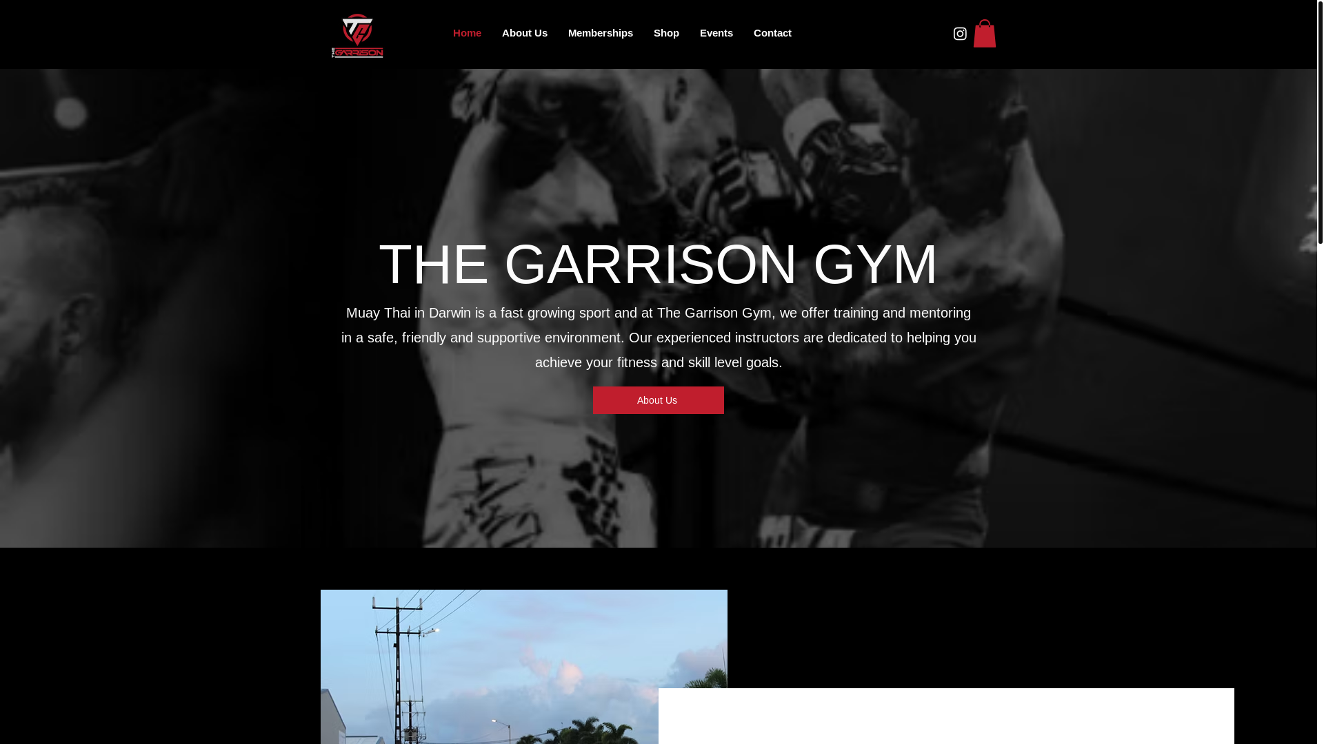 website screenshot of https://garrisonmuaythai.com.au/