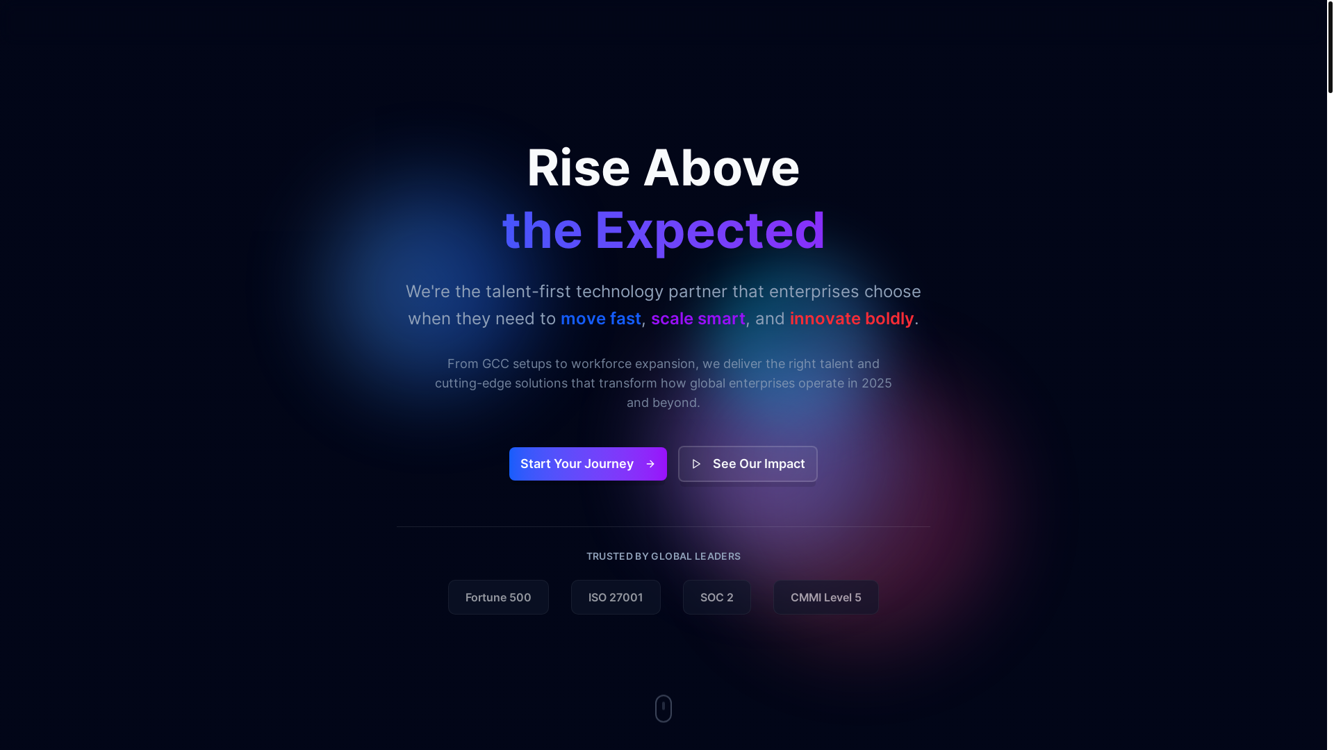 website screenshot of https://arise-website.pages.dev/