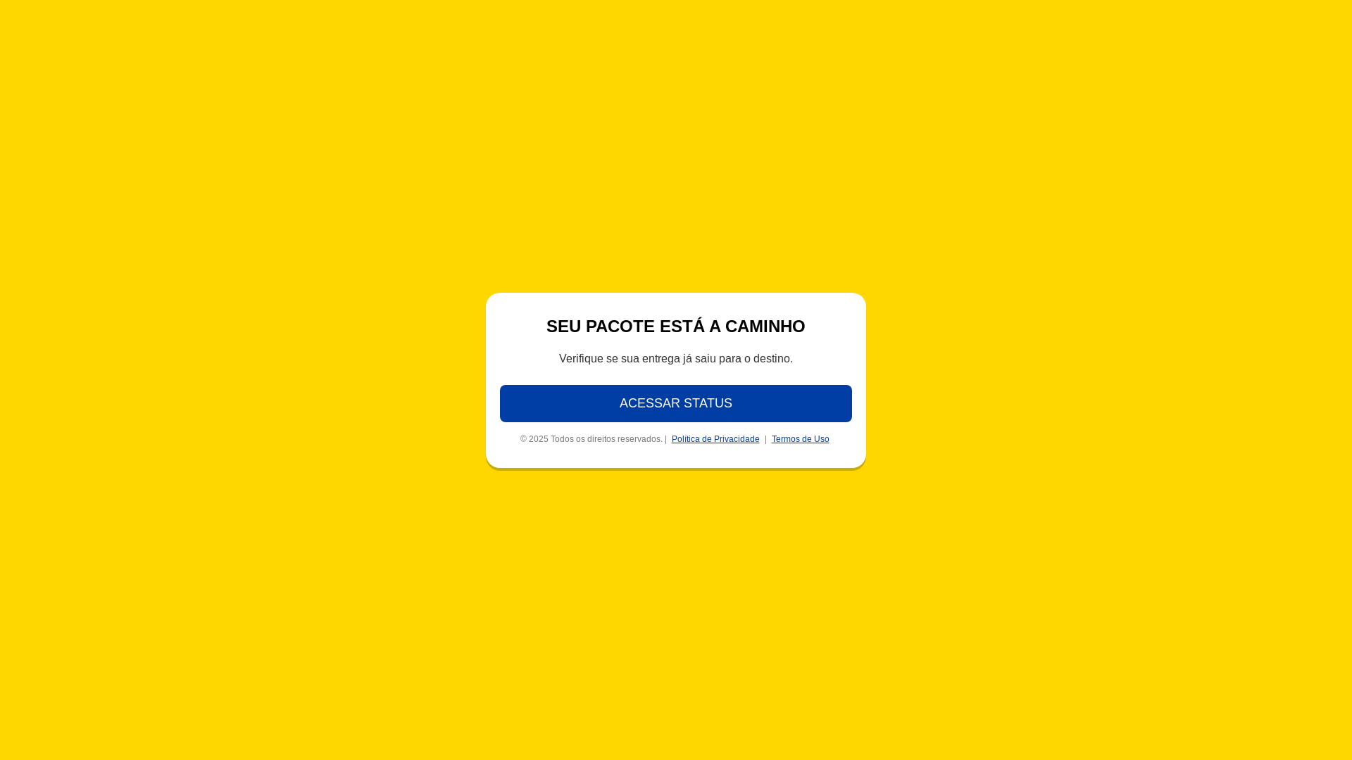 website screenshot of https://despachoandamentohoje.online/