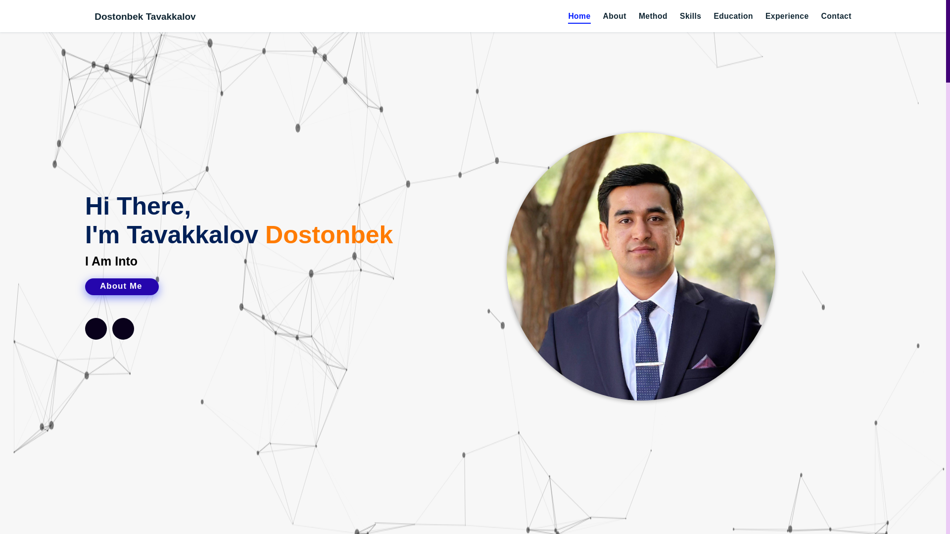 website screenshot of https://dostonbektavakkalov.uz/
