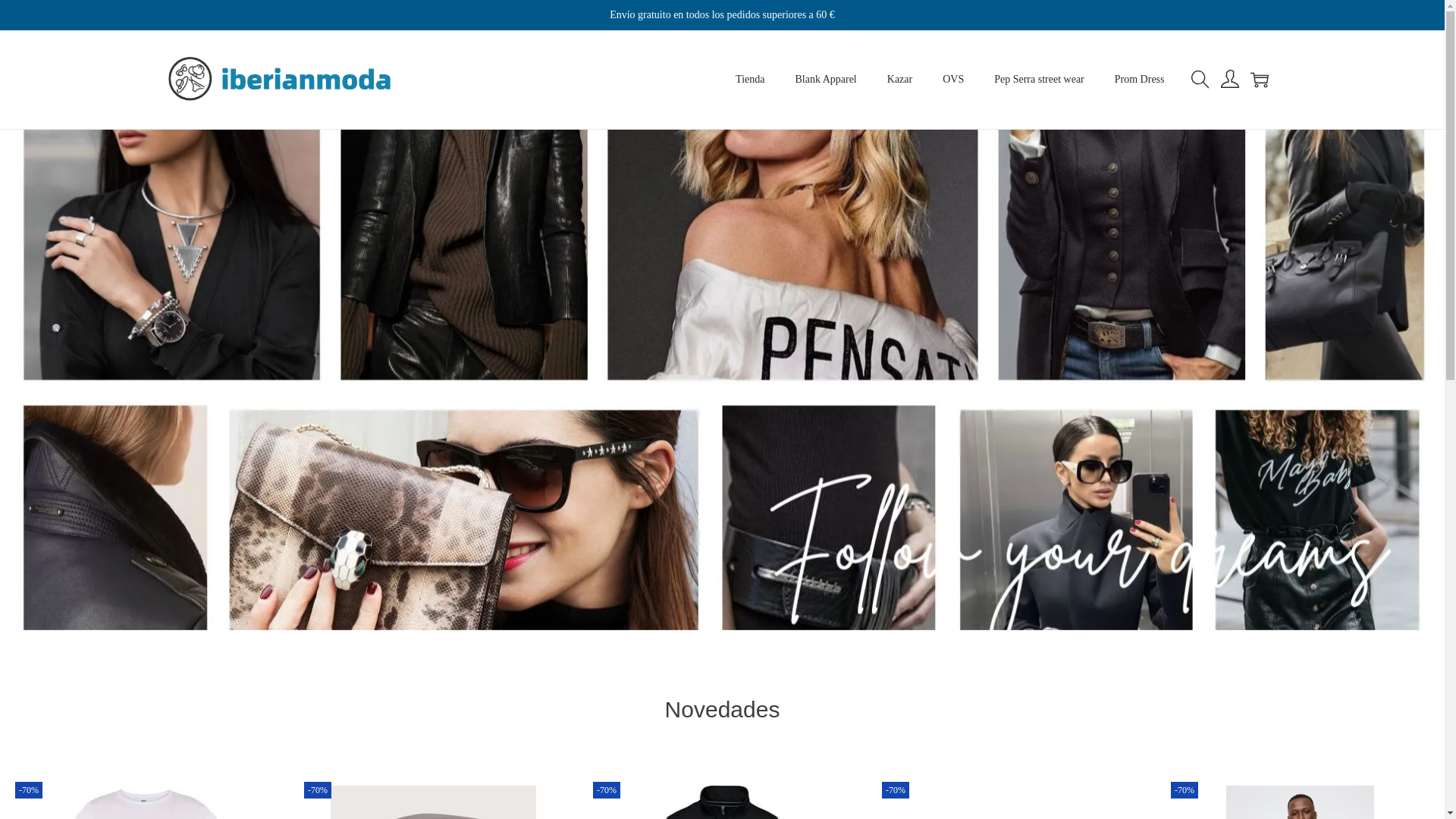 website screenshot of https://iberianmoda.com/