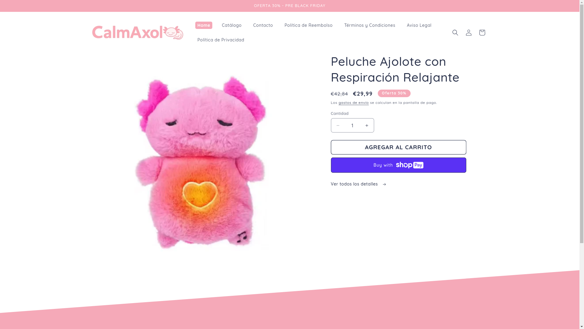 website screenshot of https://calmaxol.com/