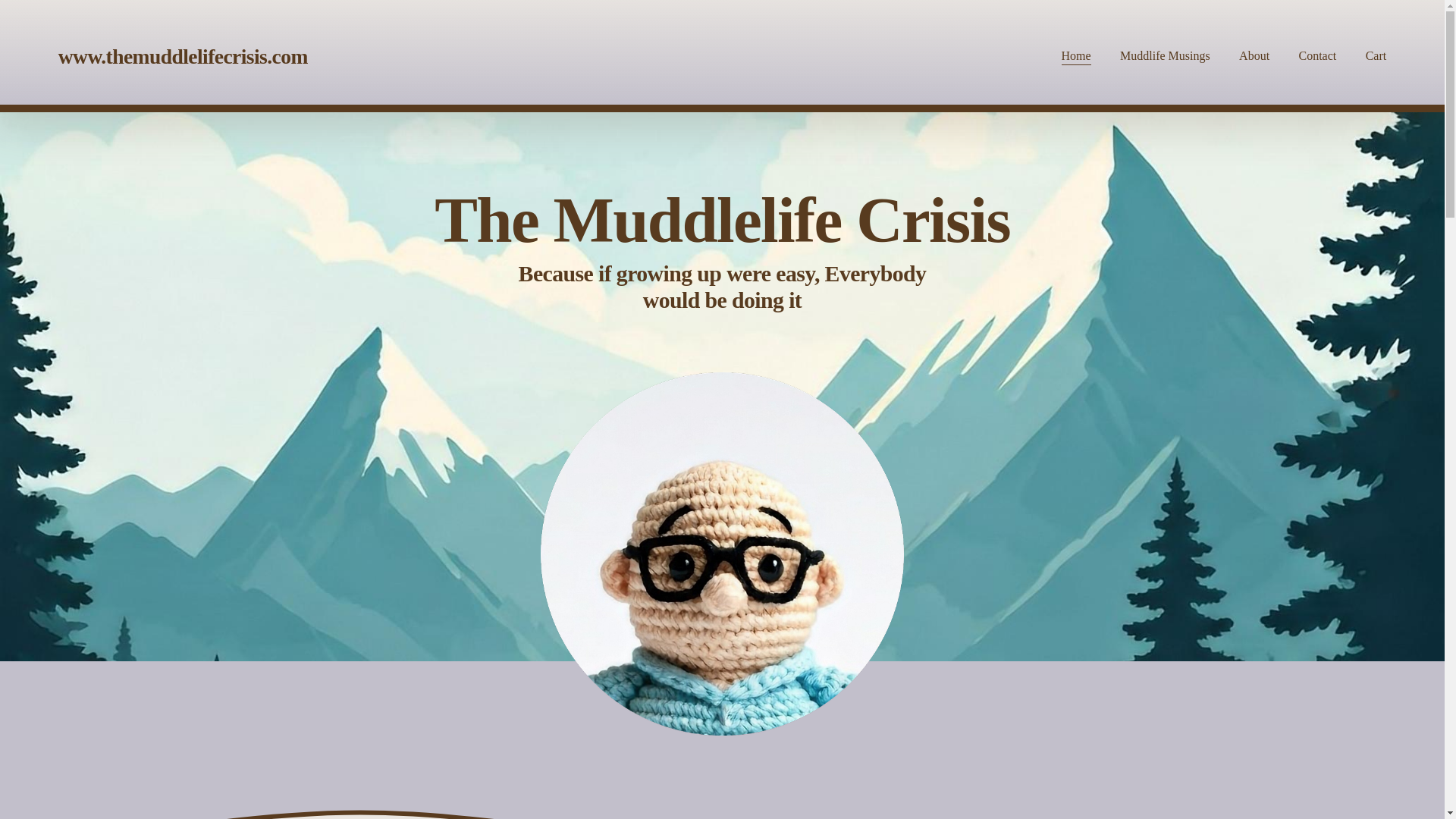 website screenshot of https://themuddlelifecrisis.com/