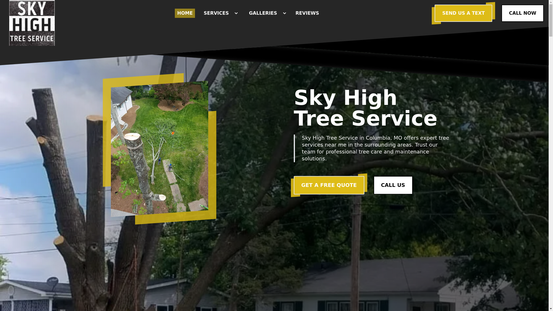 website screenshot of https://skyhightreeservicemo.com/