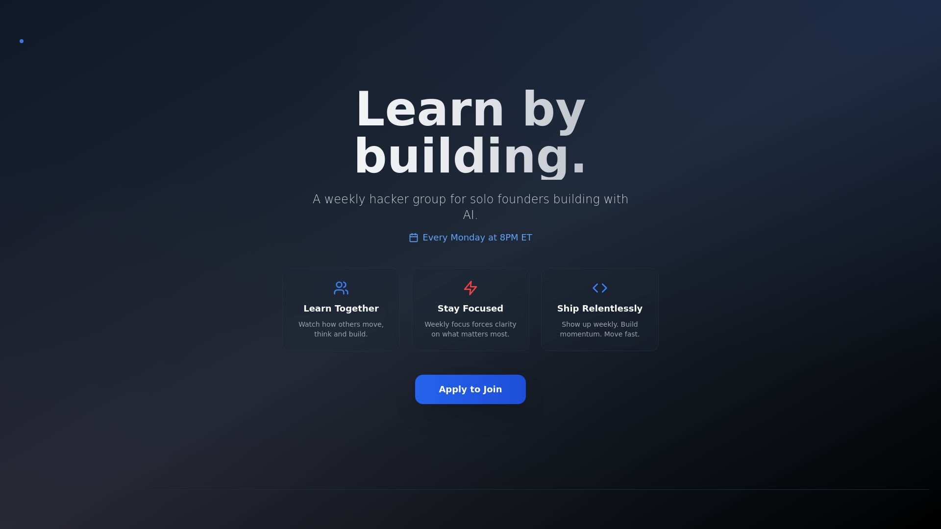 website screenshot of https://weeklykickoff.ai/