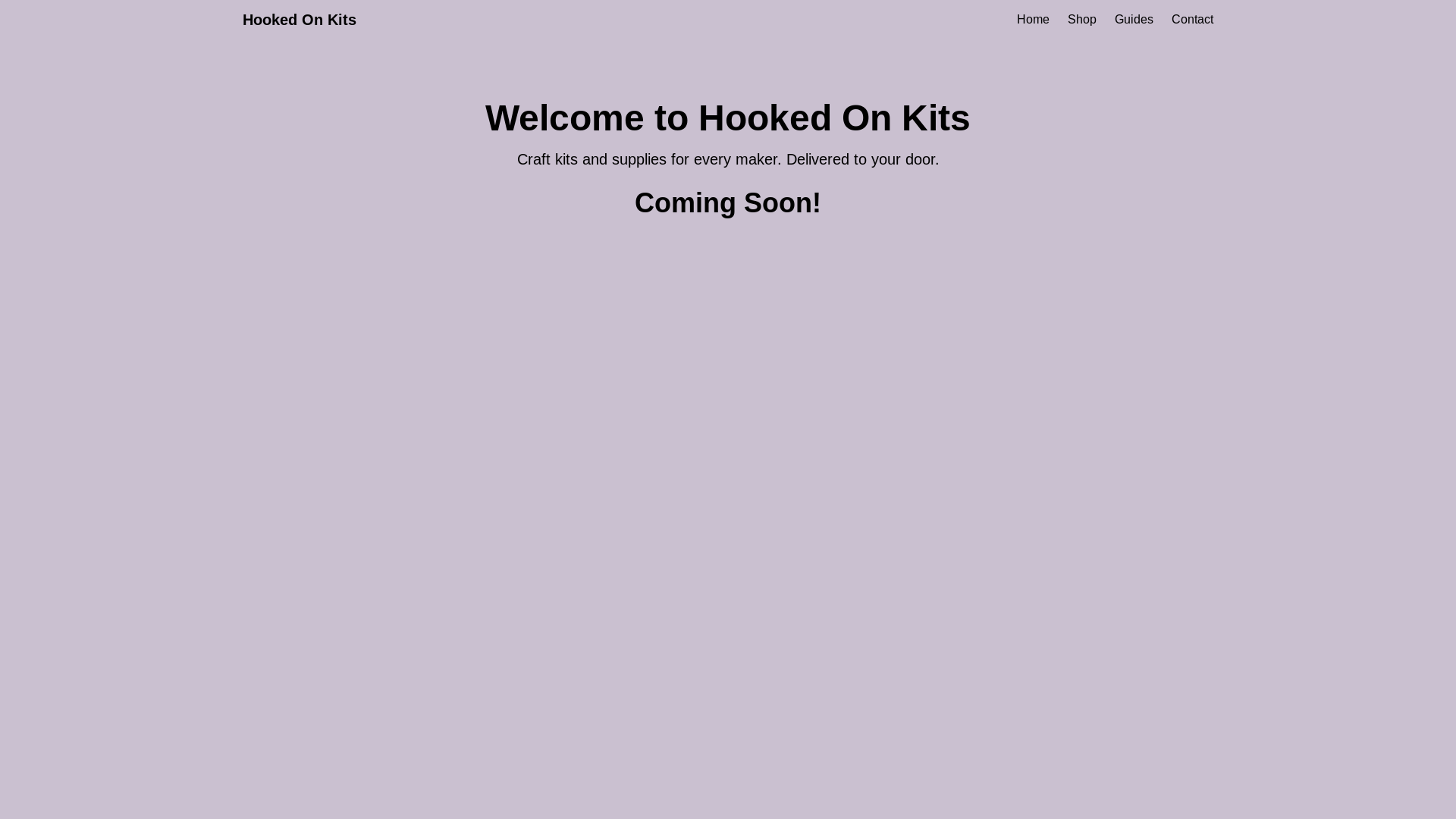 website screenshot of https://hookedonkits.com/