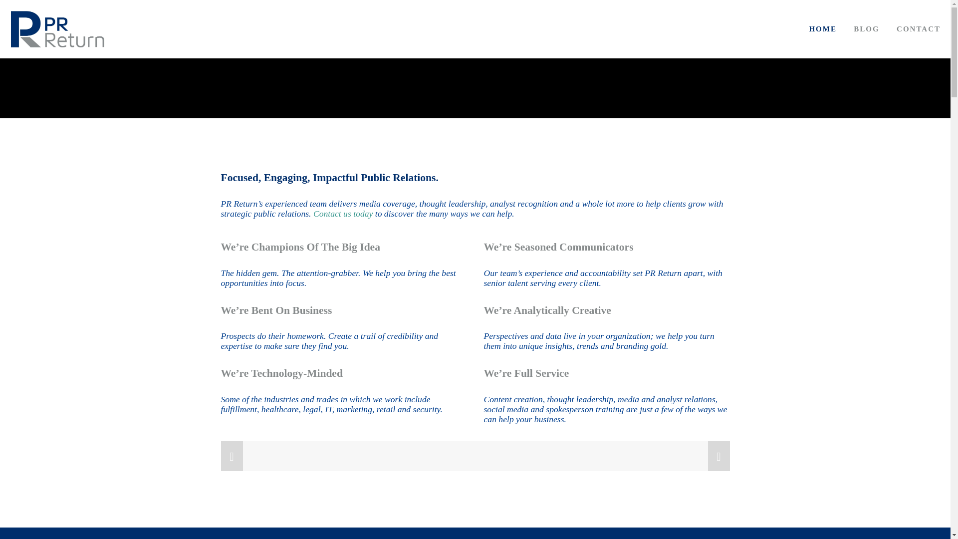 website screenshot of https://teamprreturn.com/