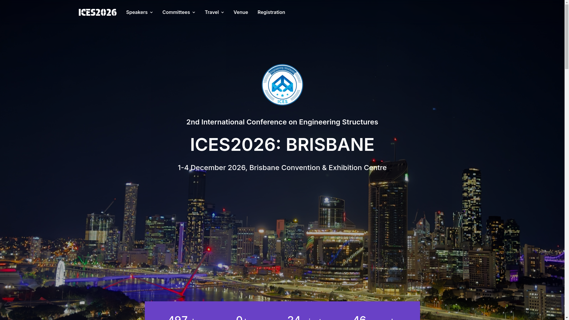 website screenshot of https://ices2026.com/