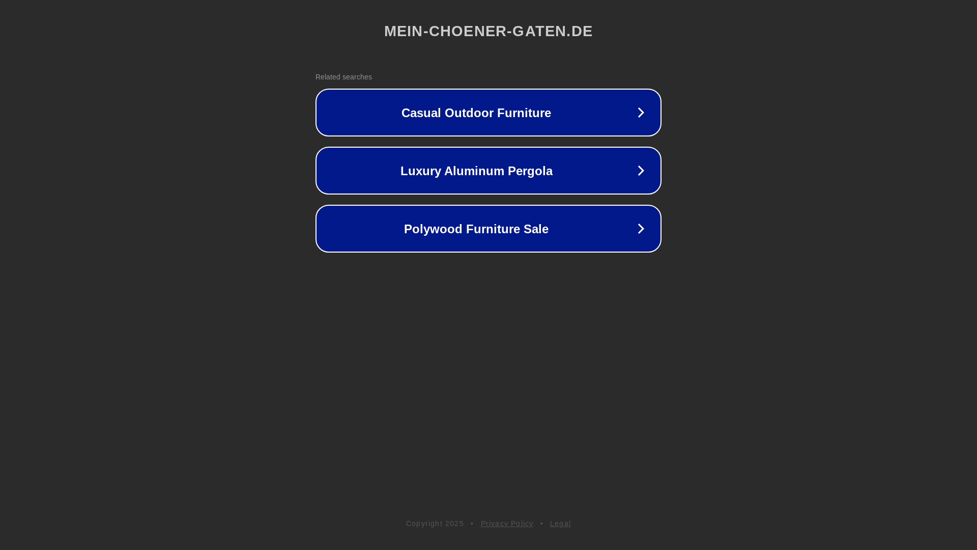 website screenshot of https://mein-choener-gaten.de/