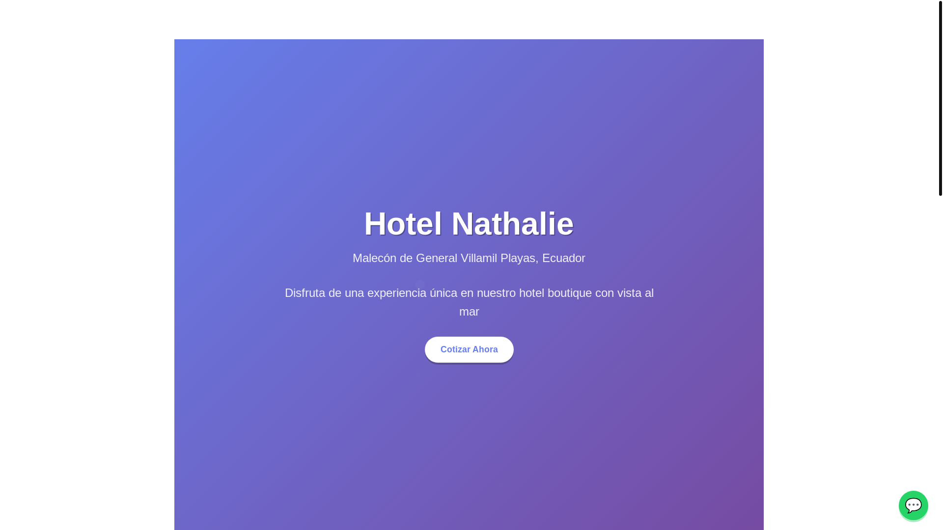 website screenshot of https://hotelnathalie2.pages.dev/