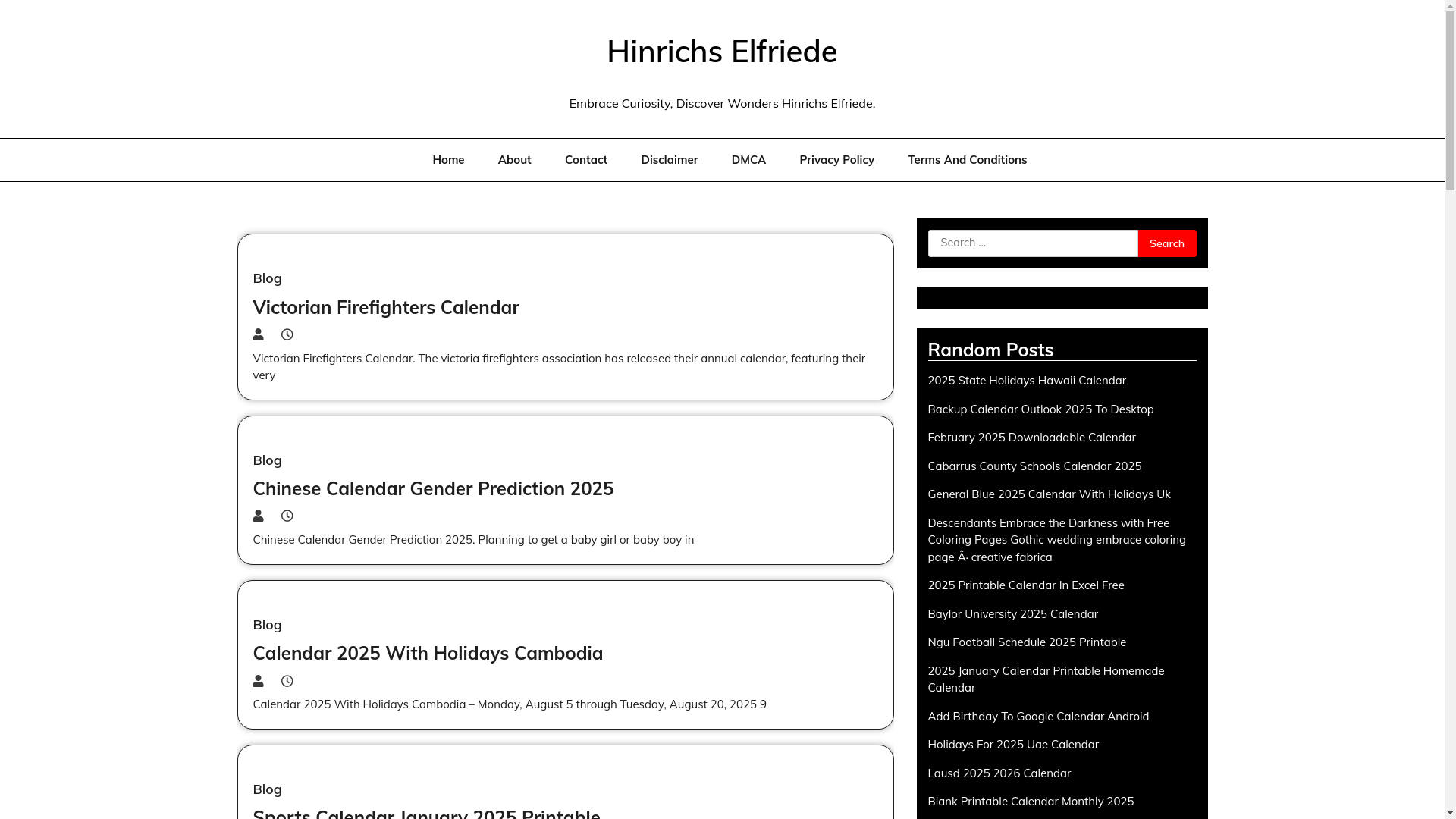 website screenshot of https://hinrichselfriede.pages.dev/