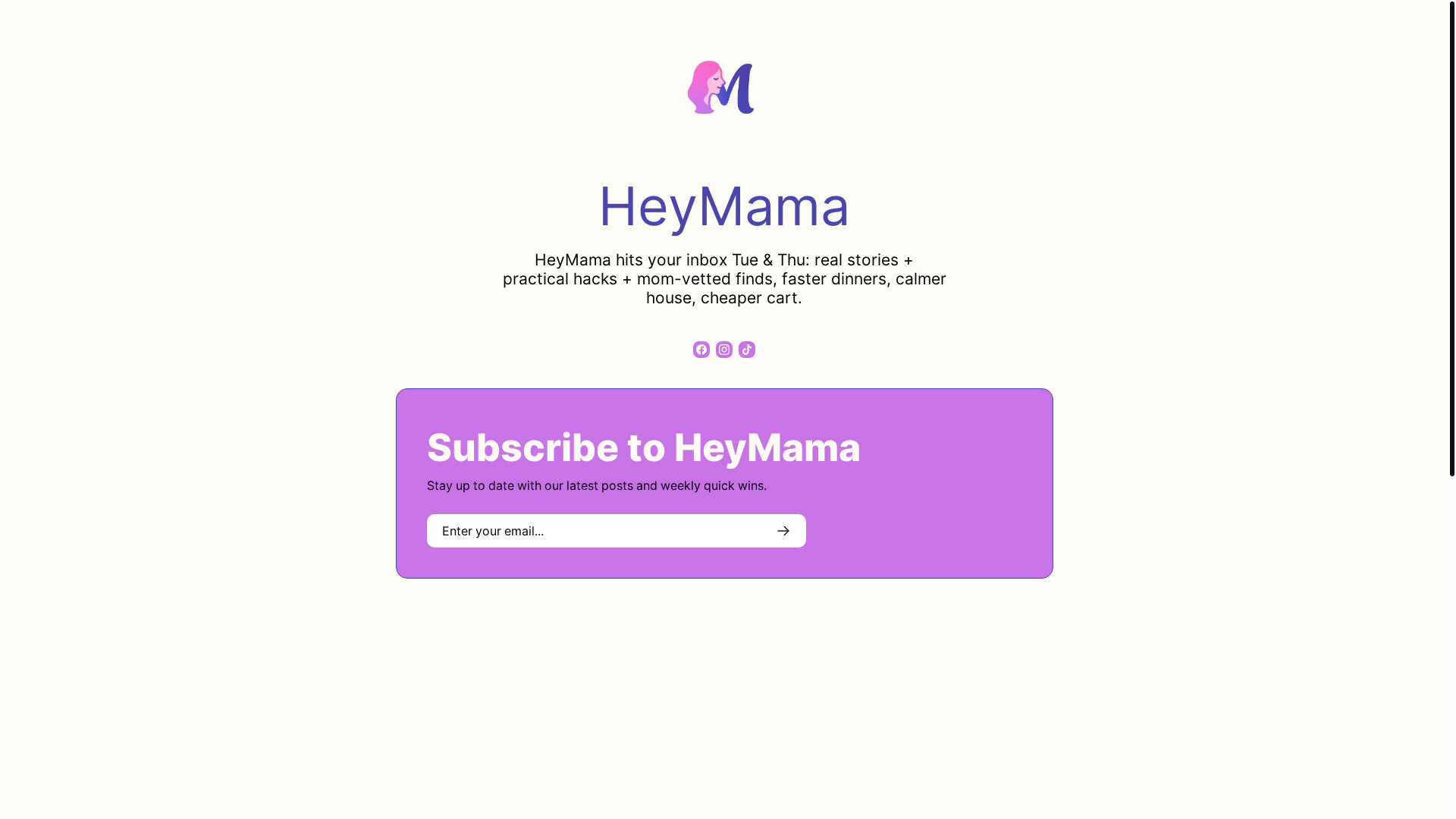 website screenshot of https://readheymama.com/