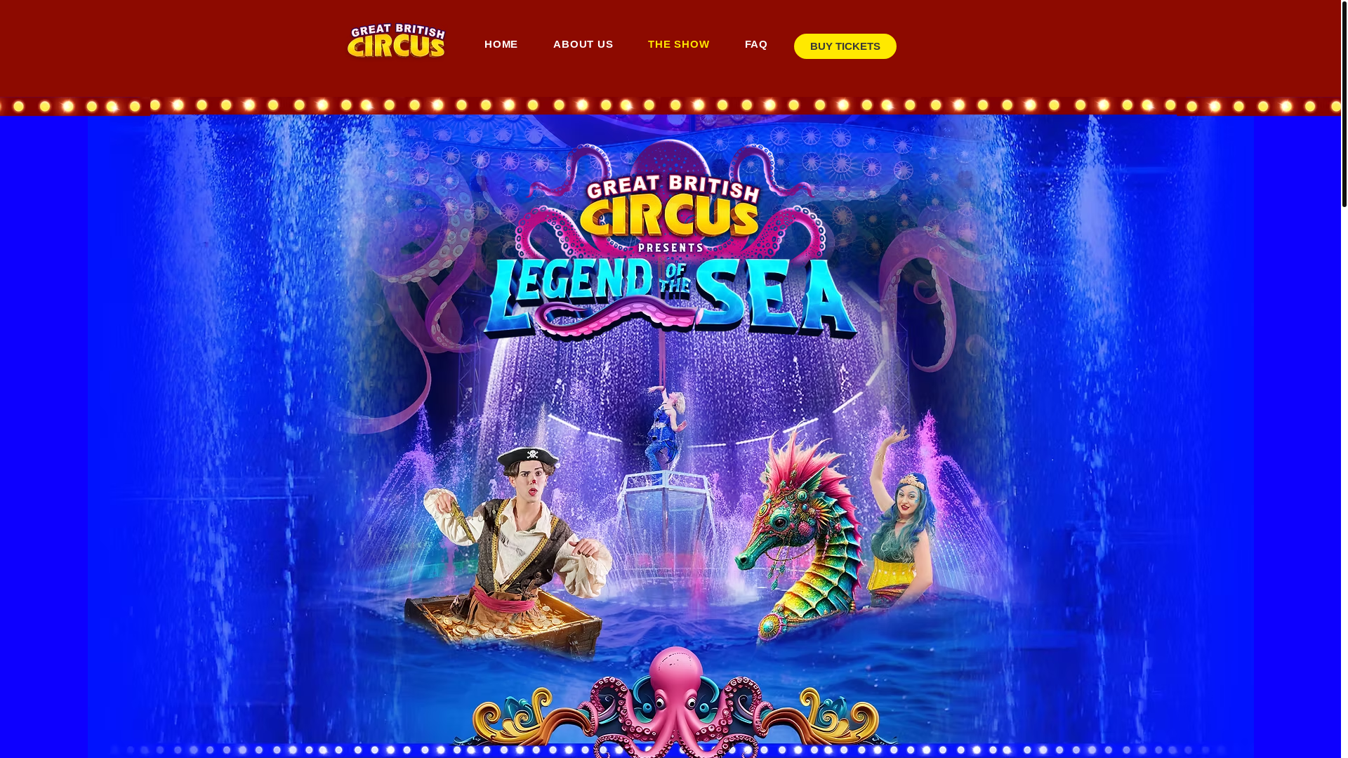 website screenshot of https://www.greatbritishcircus.com/the-show