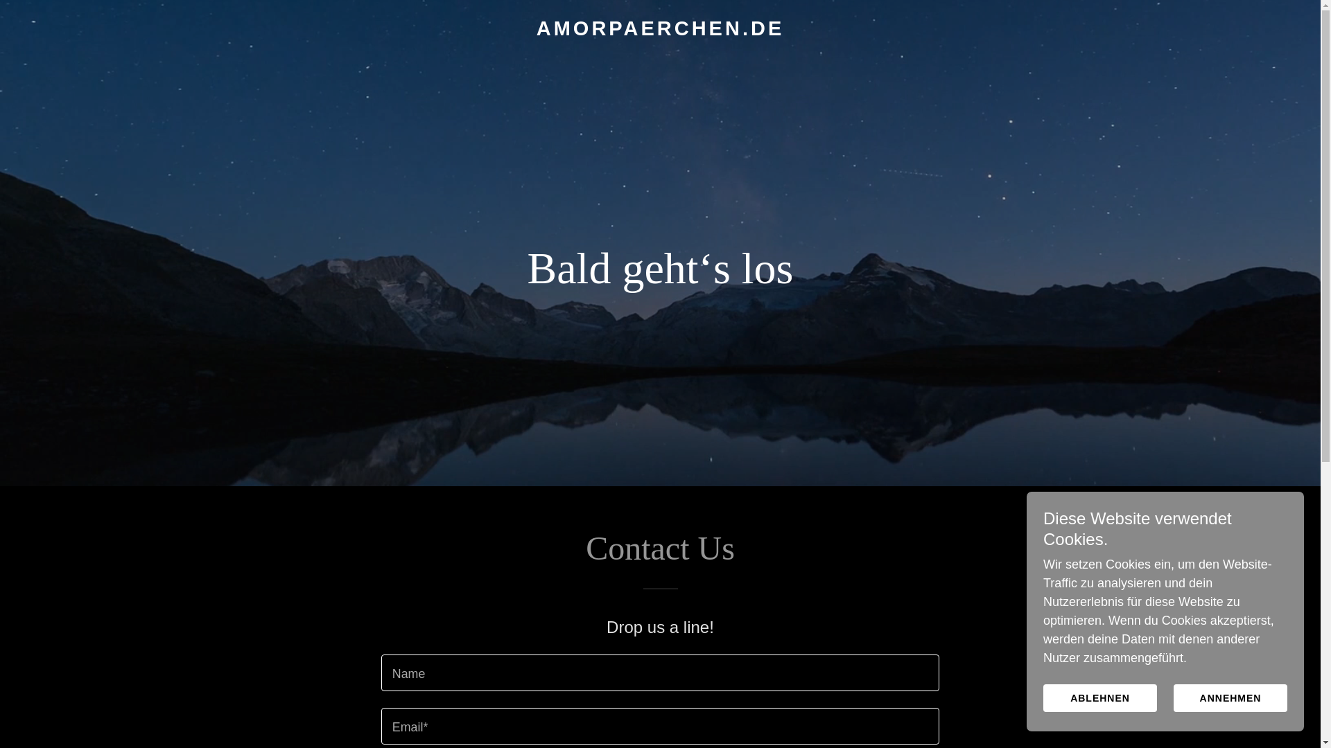 website screenshot of https://amorpaerchen.de/