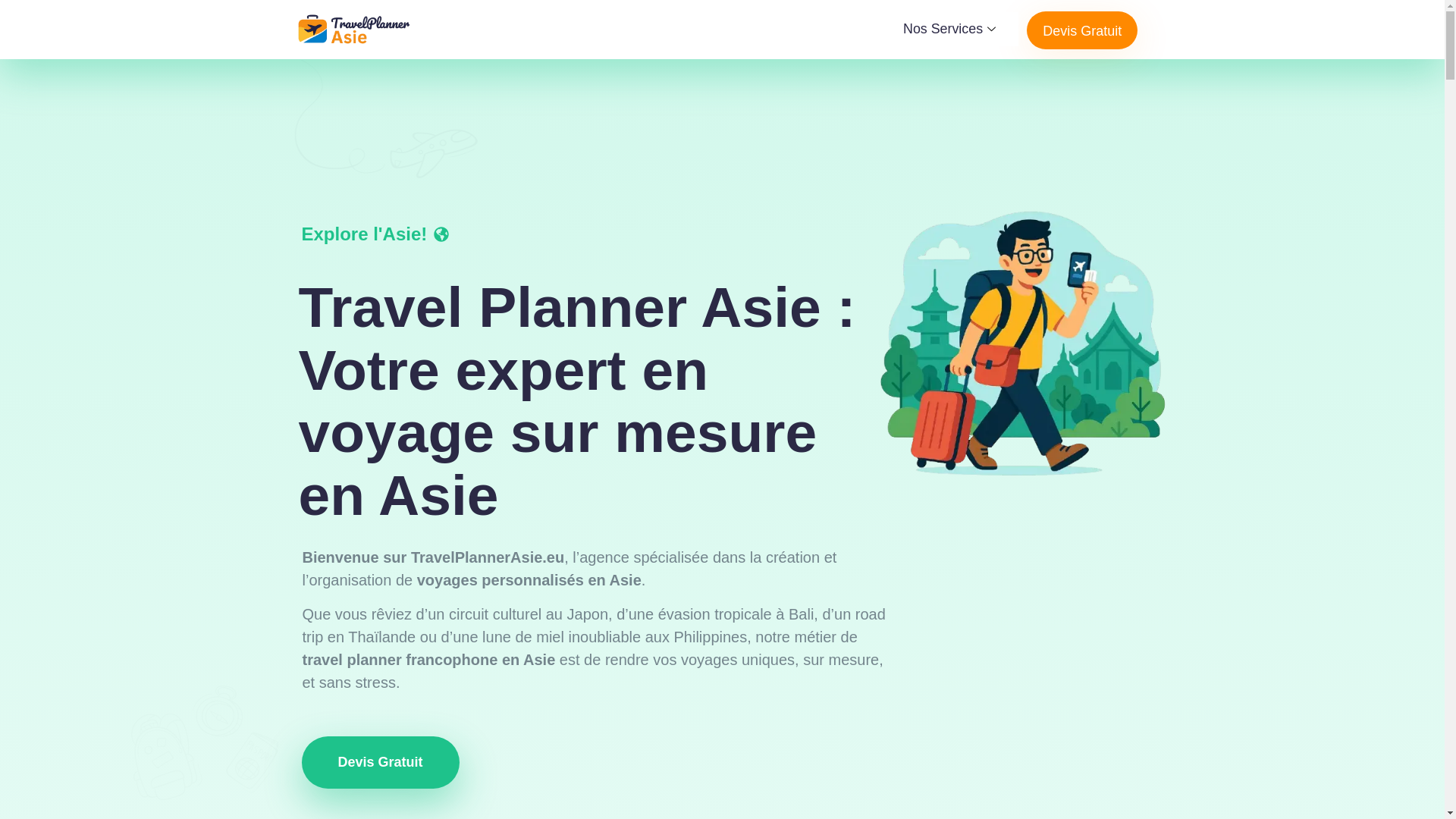 website screenshot of https://travelplanneroceanindien.eu/
