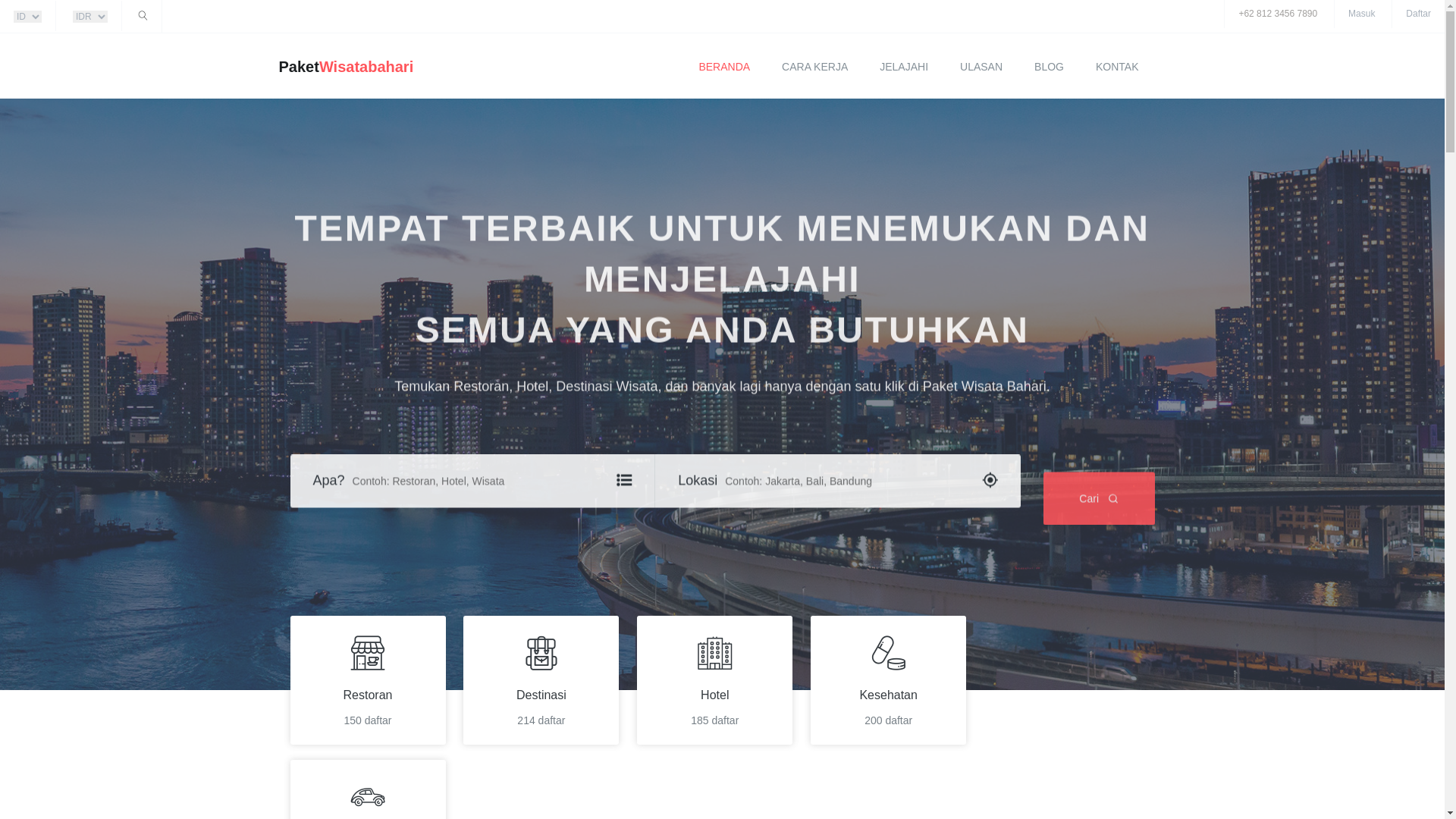 website screenshot of https://paketwisatabahari-com.pages.dev/