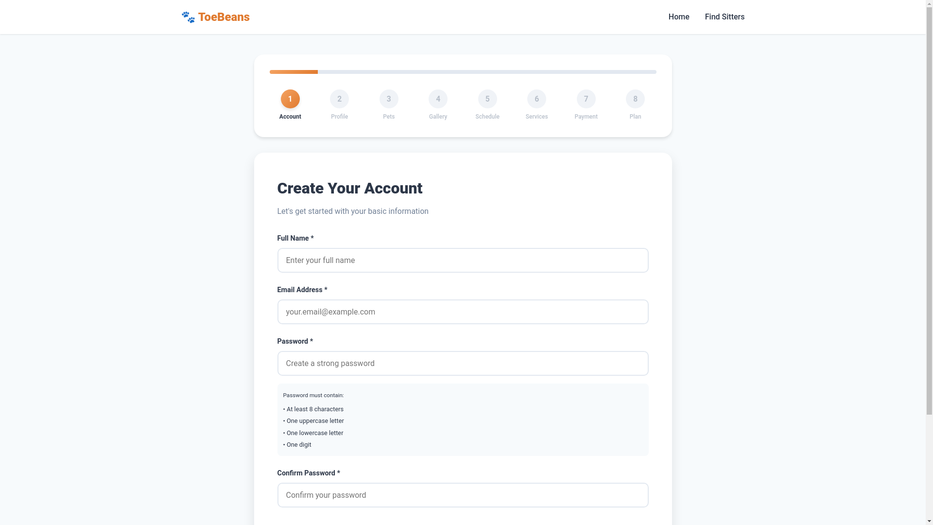 website screenshot of https://toebeans-onboarding.pages.dev/