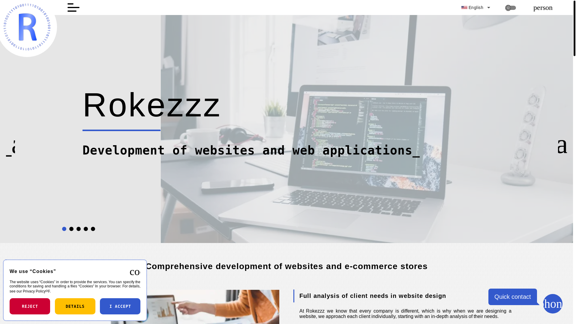 website screenshot of https://rokezzz.pl/