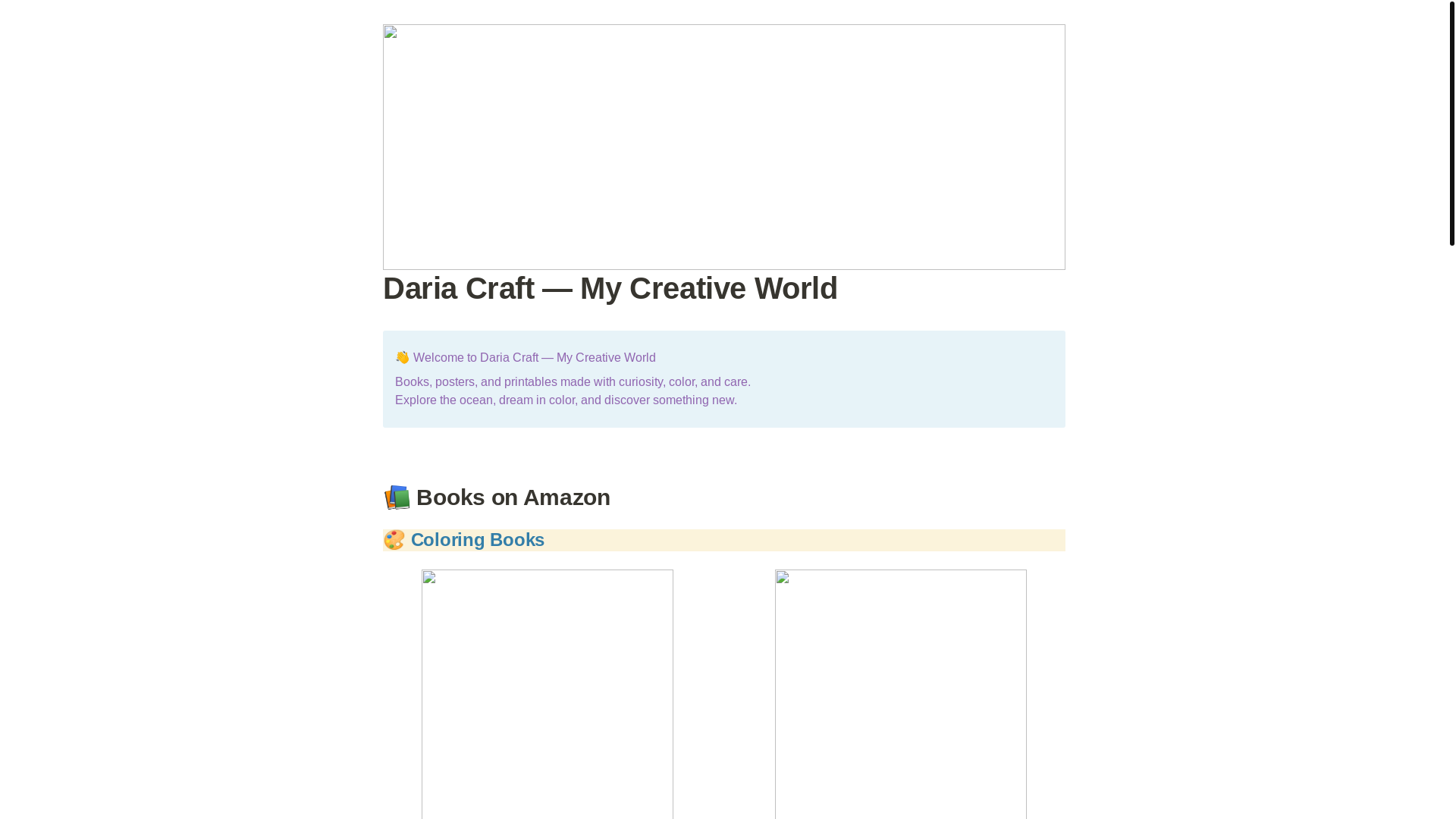 website screenshot of https://dariacraft-site.pages.dev/