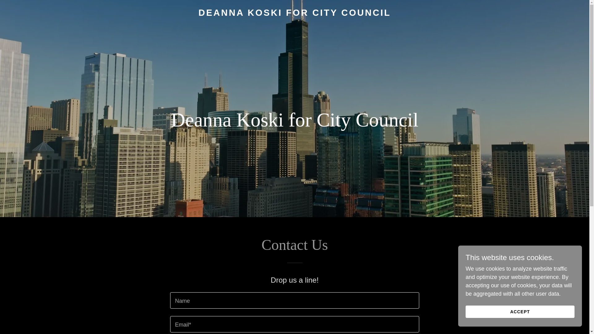website screenshot of https://votekoski.com/