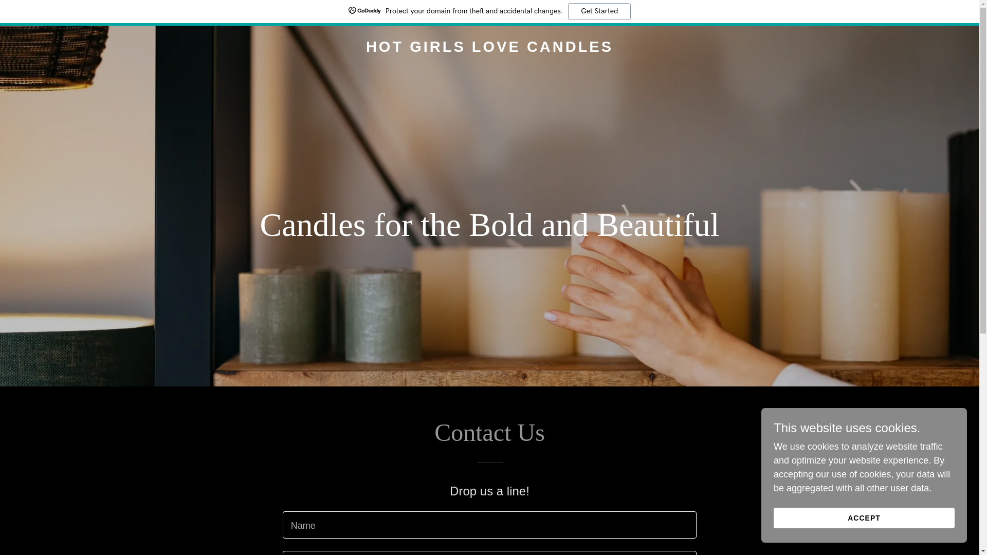 website screenshot of https://hotgirlslovecandles.com/