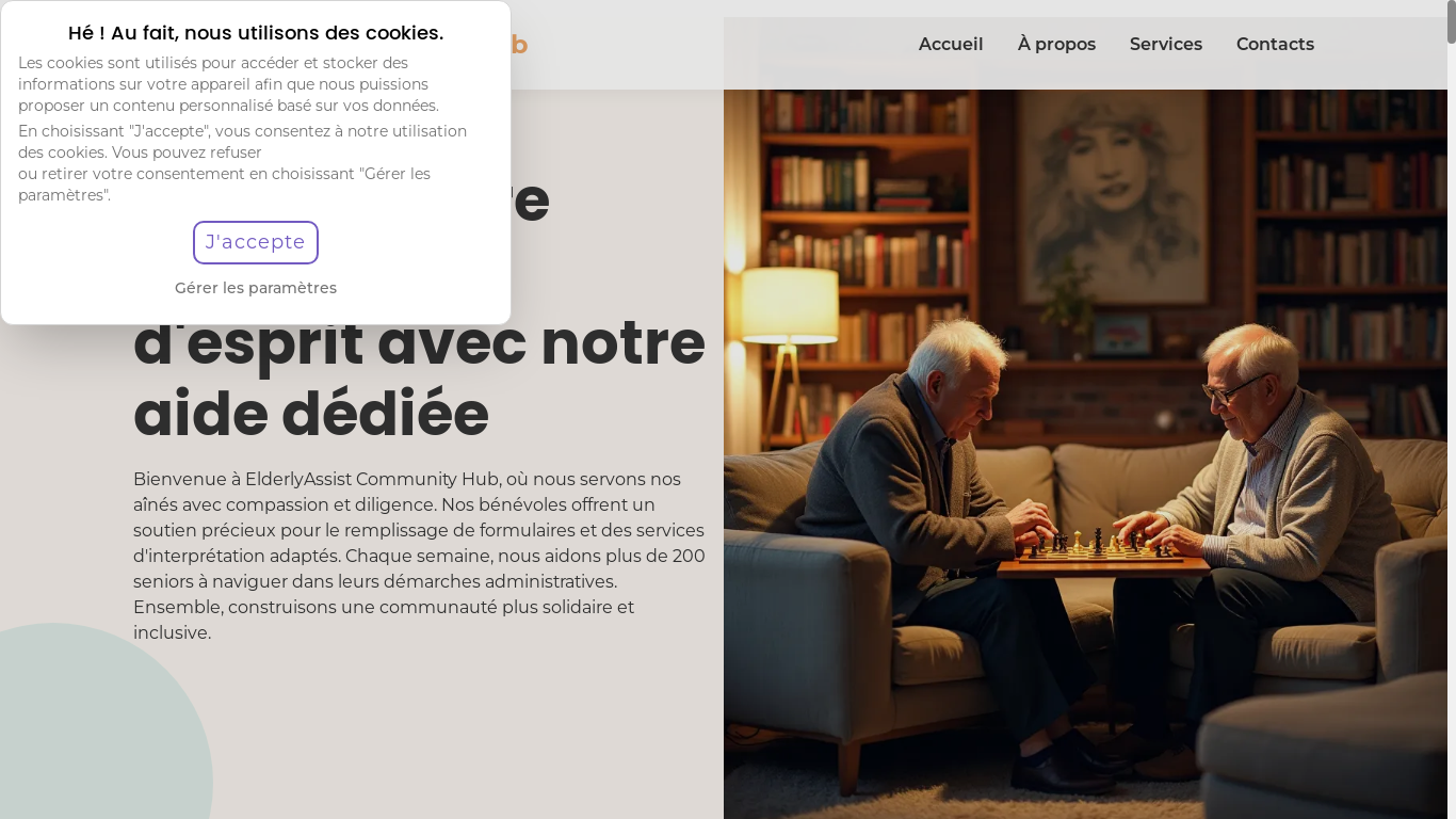 website screenshot of https://elderly-assist.com/