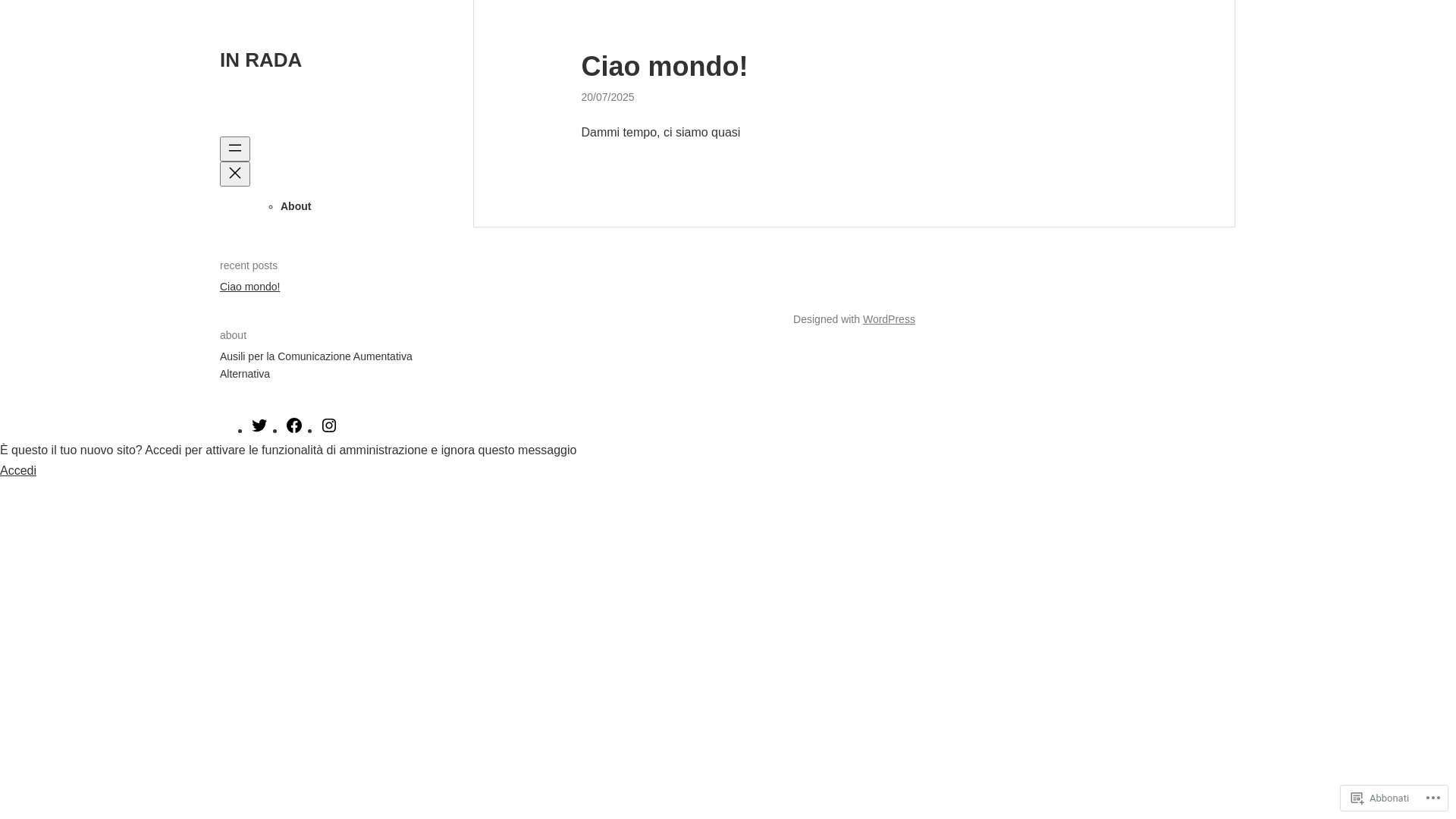 website screenshot of https://inrada.org/