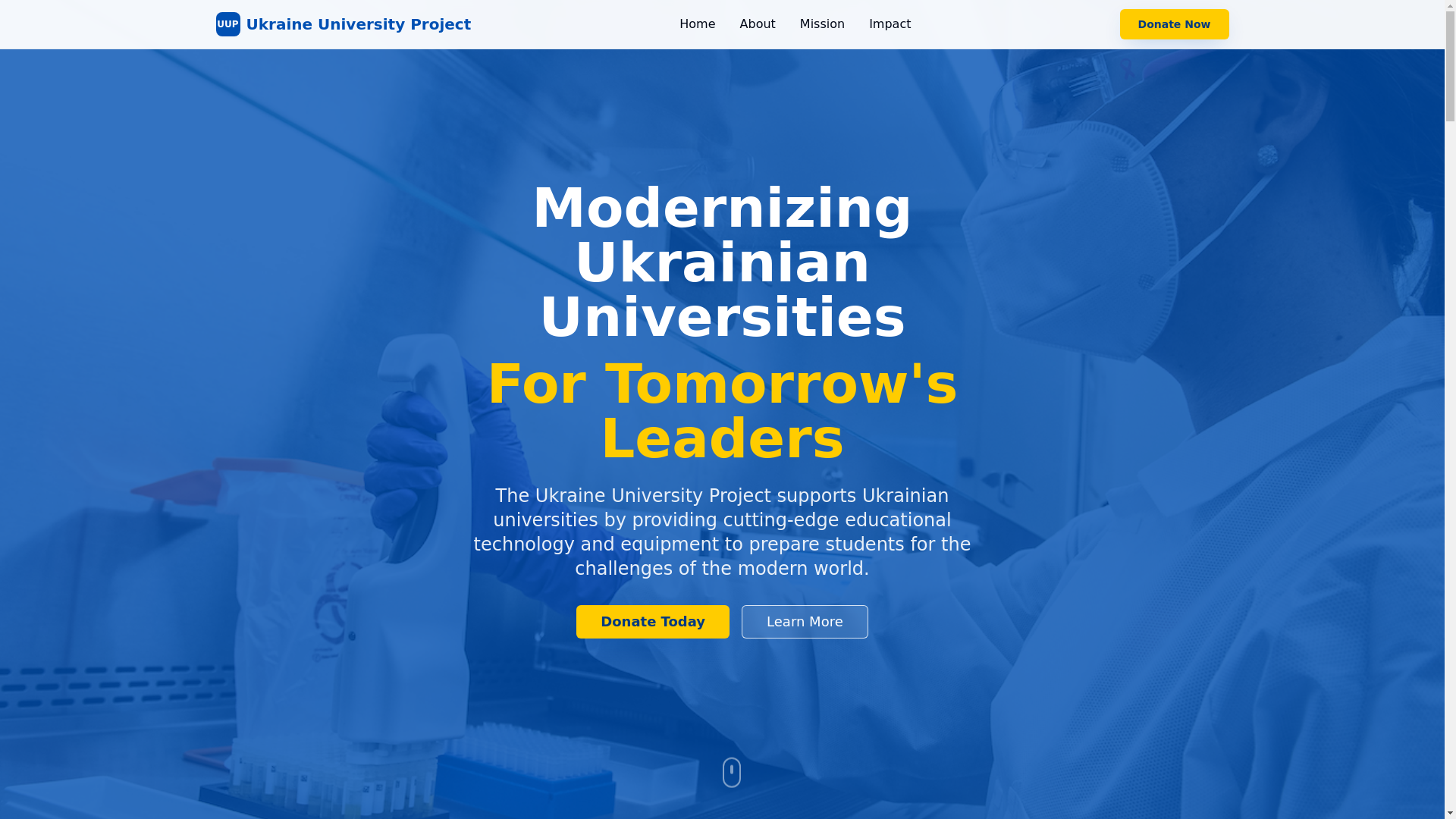website screenshot of https://ukraine-uni-future.pages.dev/