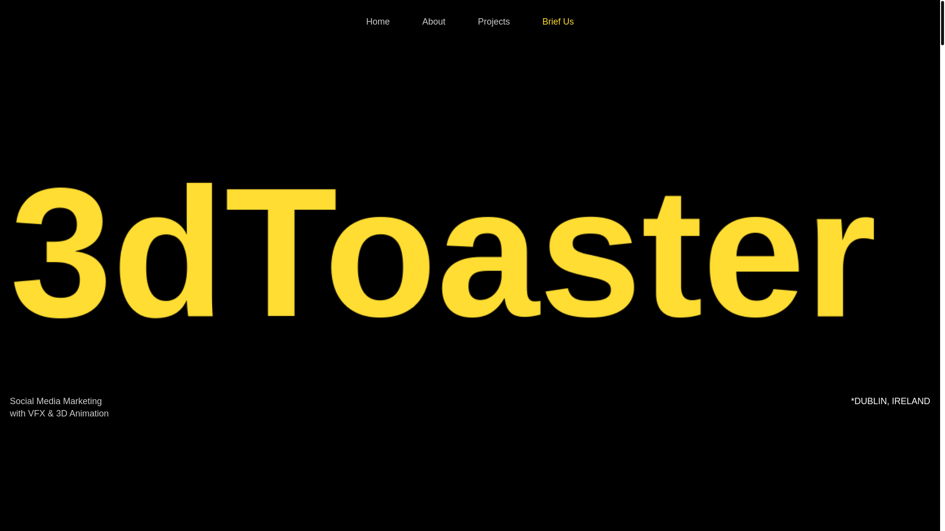 website screenshot of https://3dtoasteragency.com/