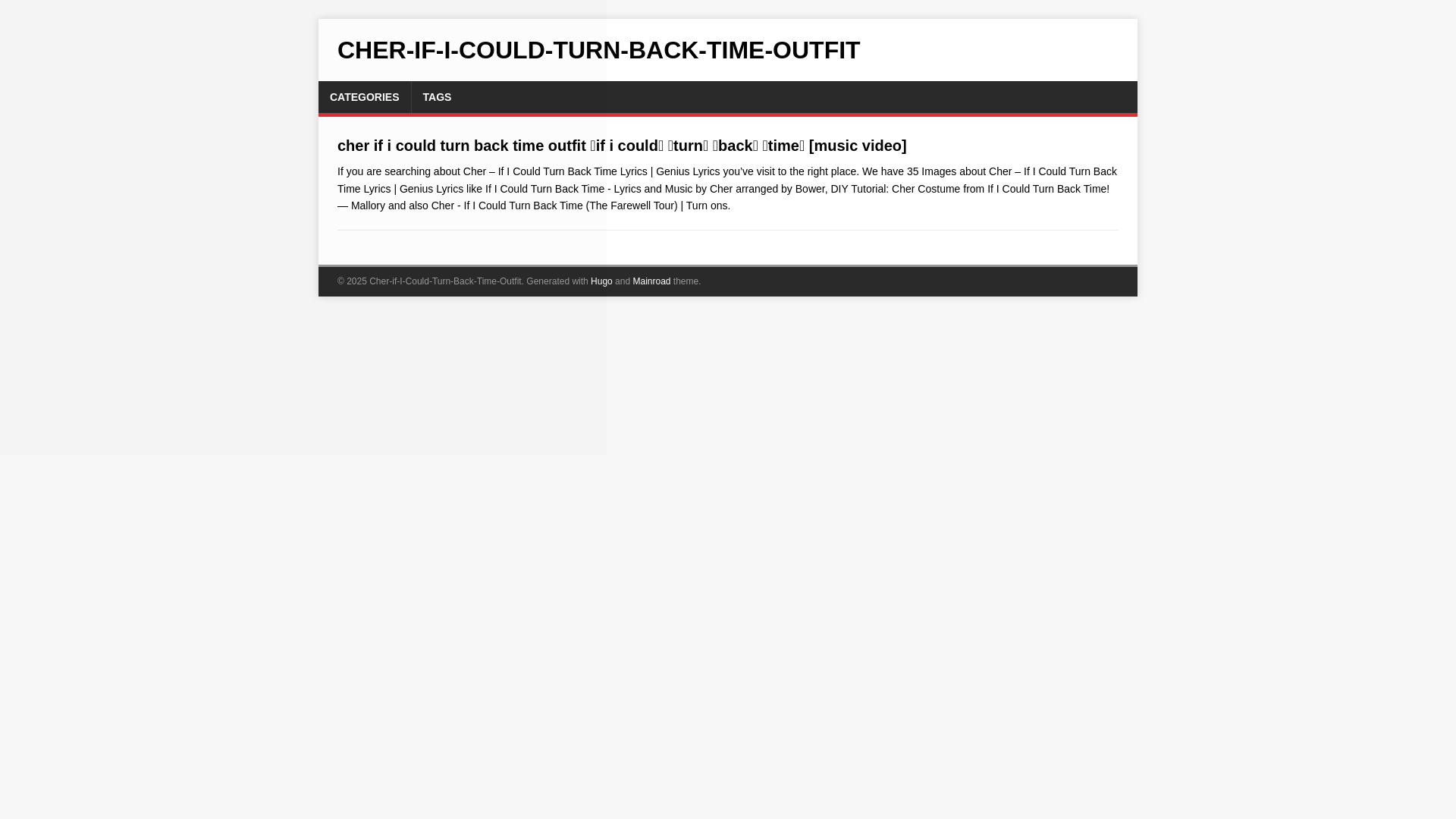 website screenshot of https://cher-if-i-could-turn-back-time-outfit.pages.dev/