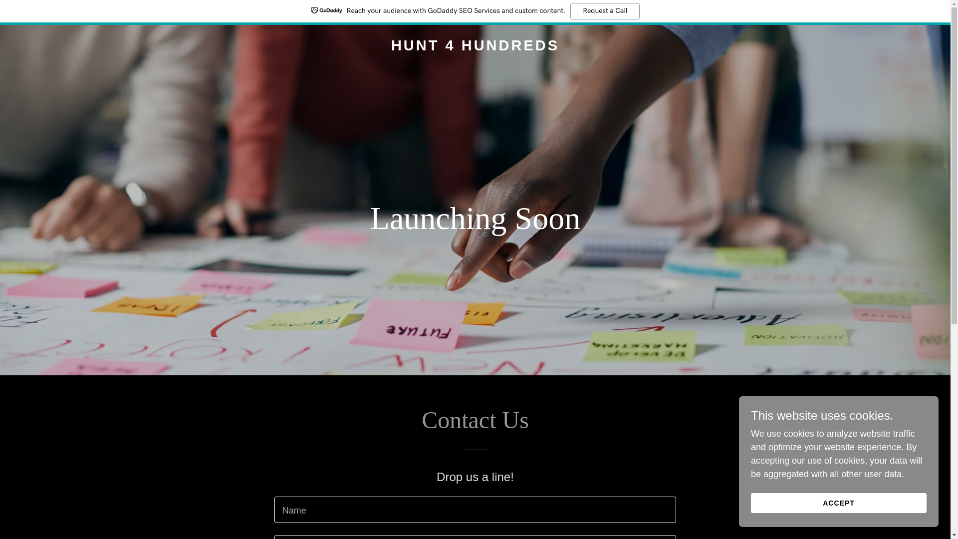 website screenshot of https://hunt4hundreds.com/