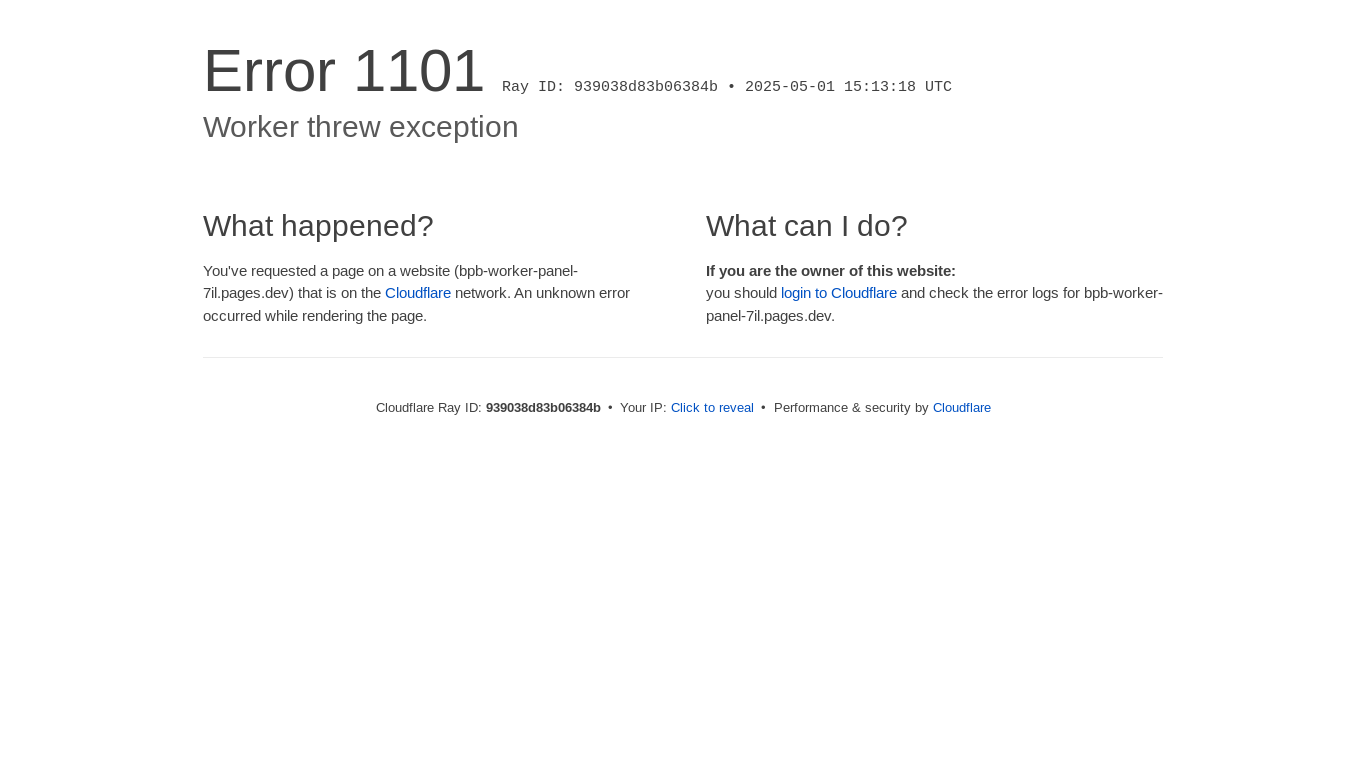 website screenshot of https://bpb-worker-panel-7il.pages.dev/
