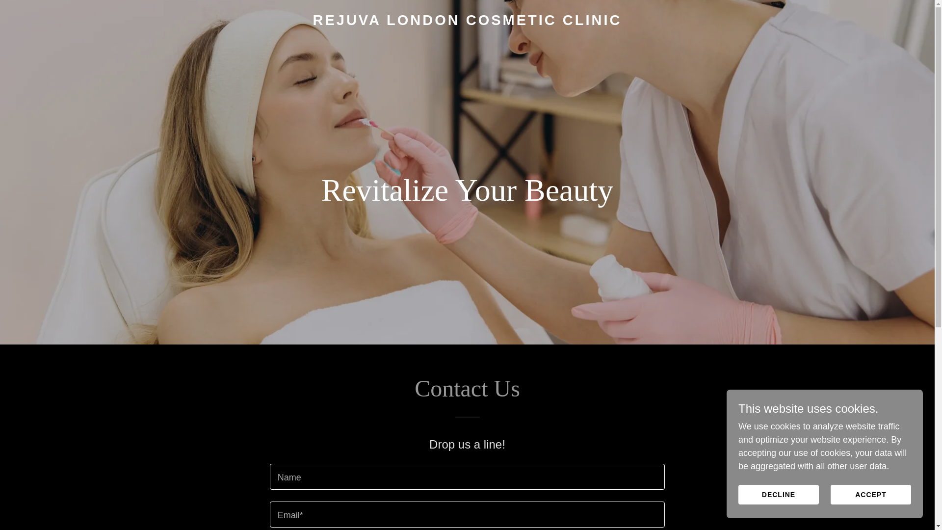 website screenshot of https://rejuvalondon.uk/