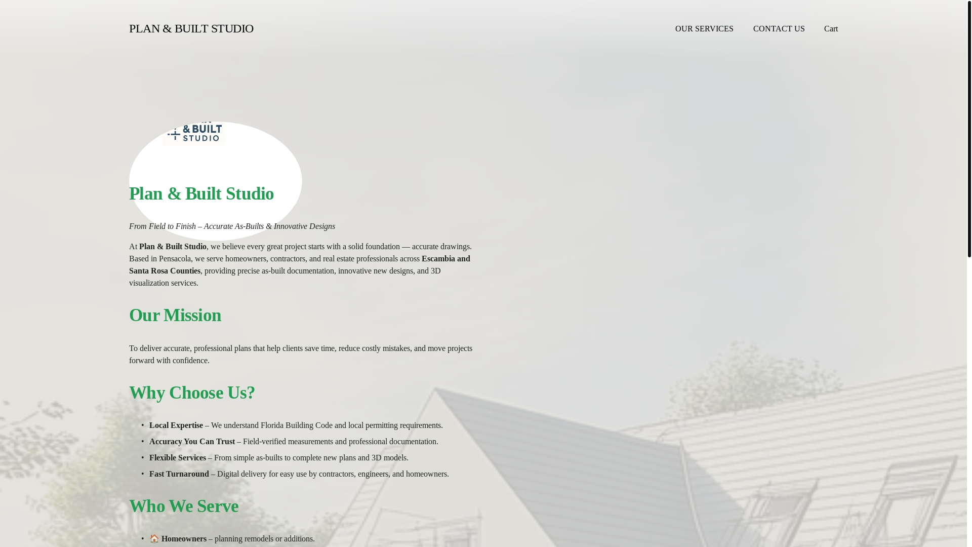 website screenshot of https://as-built-plans.studio/