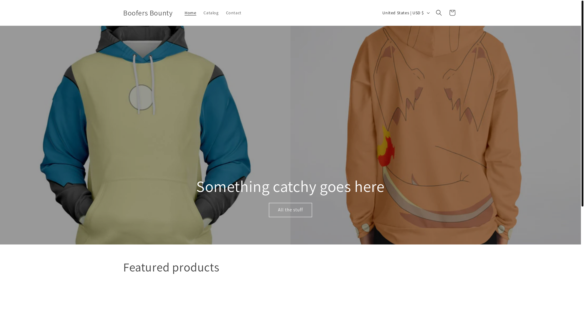 website screenshot of https://boofersbounty.com/