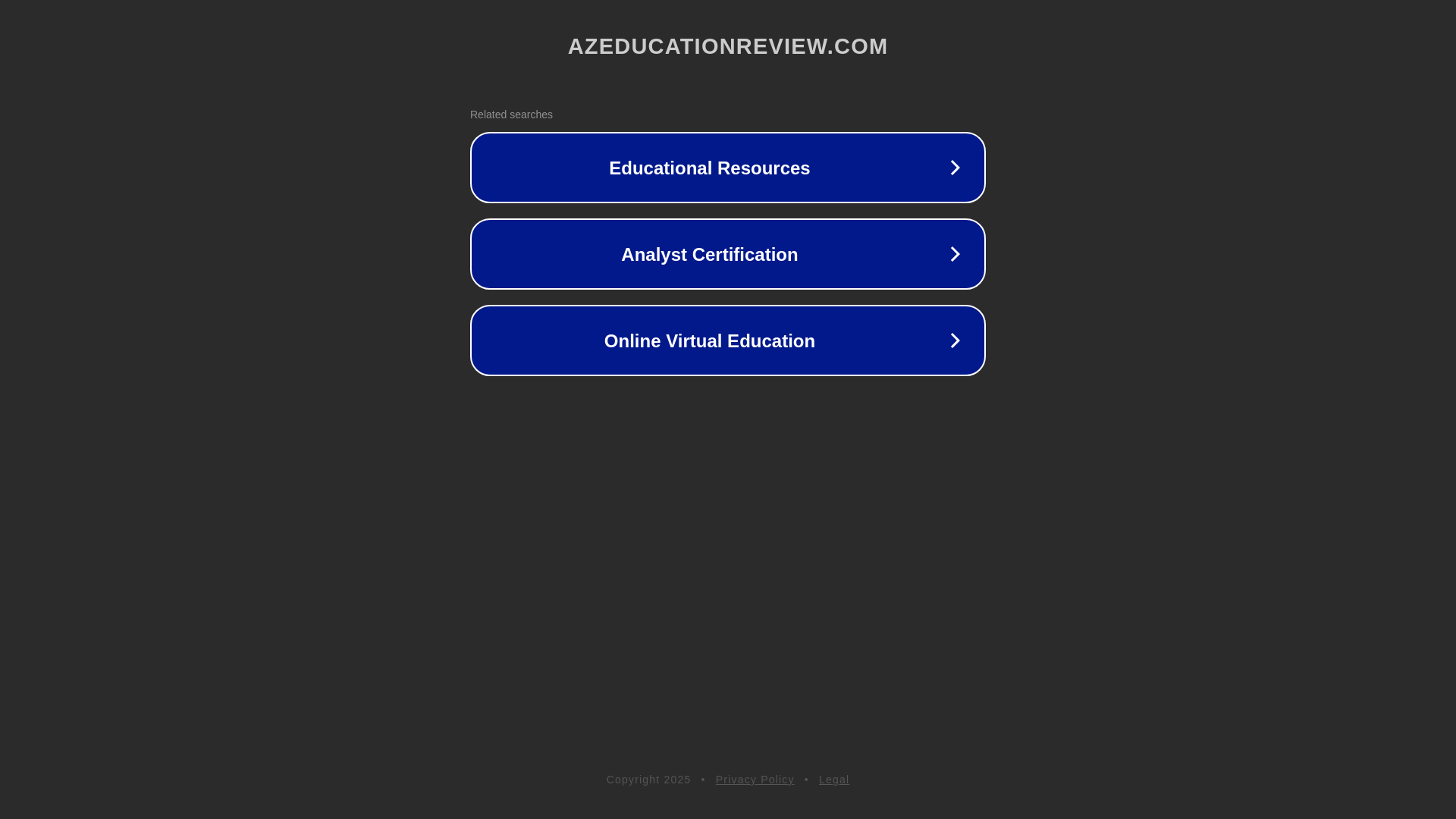 website screenshot of https://azeducationreview.com/