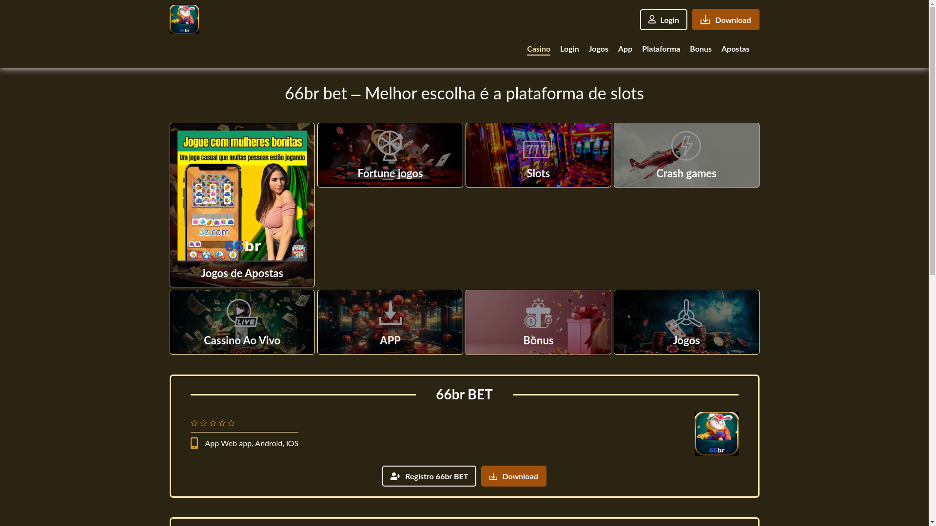 website screenshot of https://66br-plataforma.com/