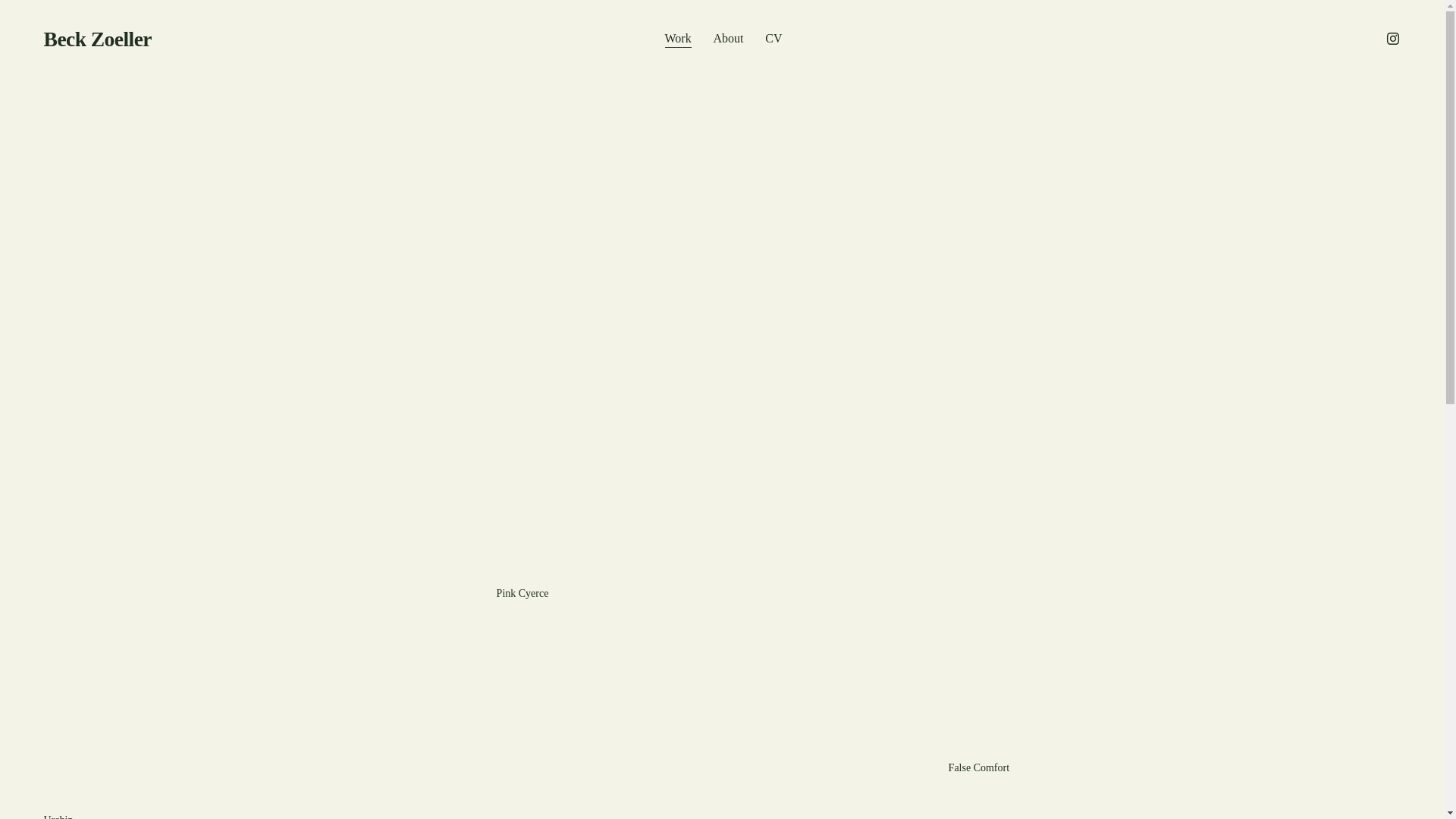 website screenshot of https://beckzoeller.com/